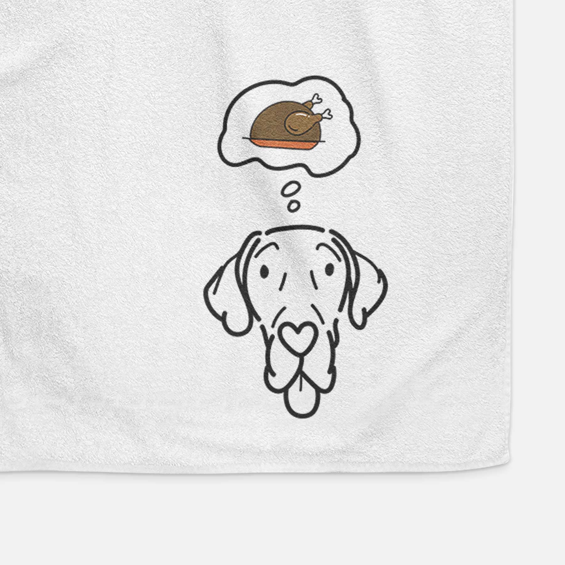 Turkey Thoughts Great Dane - Bruce - Decorative Hand Towel