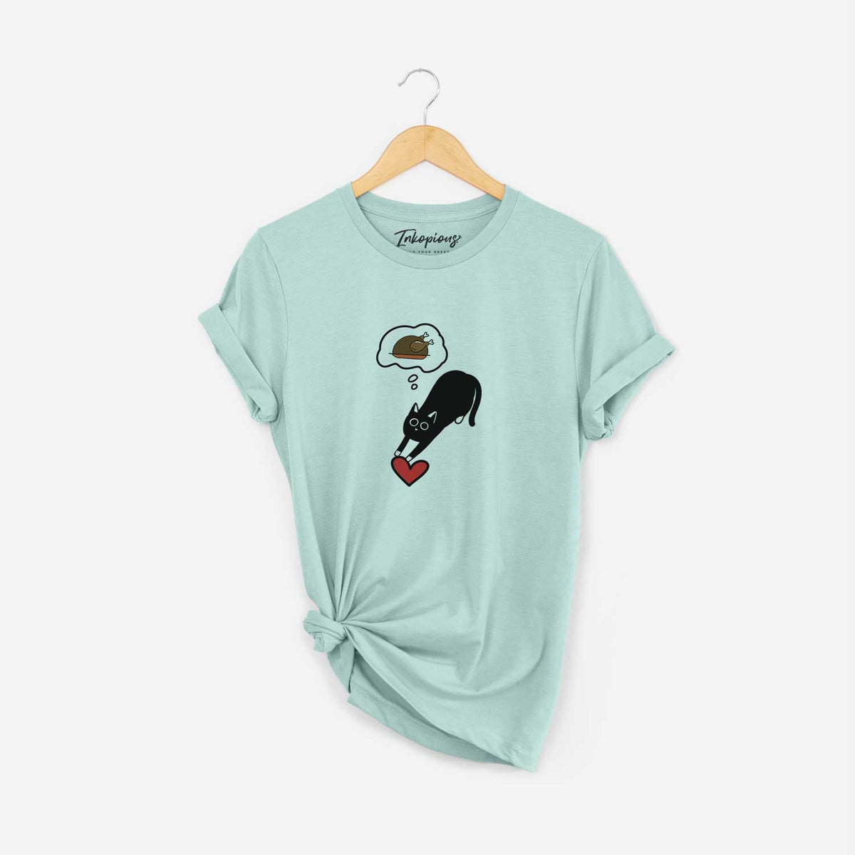 Turkey Thoughts Black Cat - Bug - Unisex Crewneck