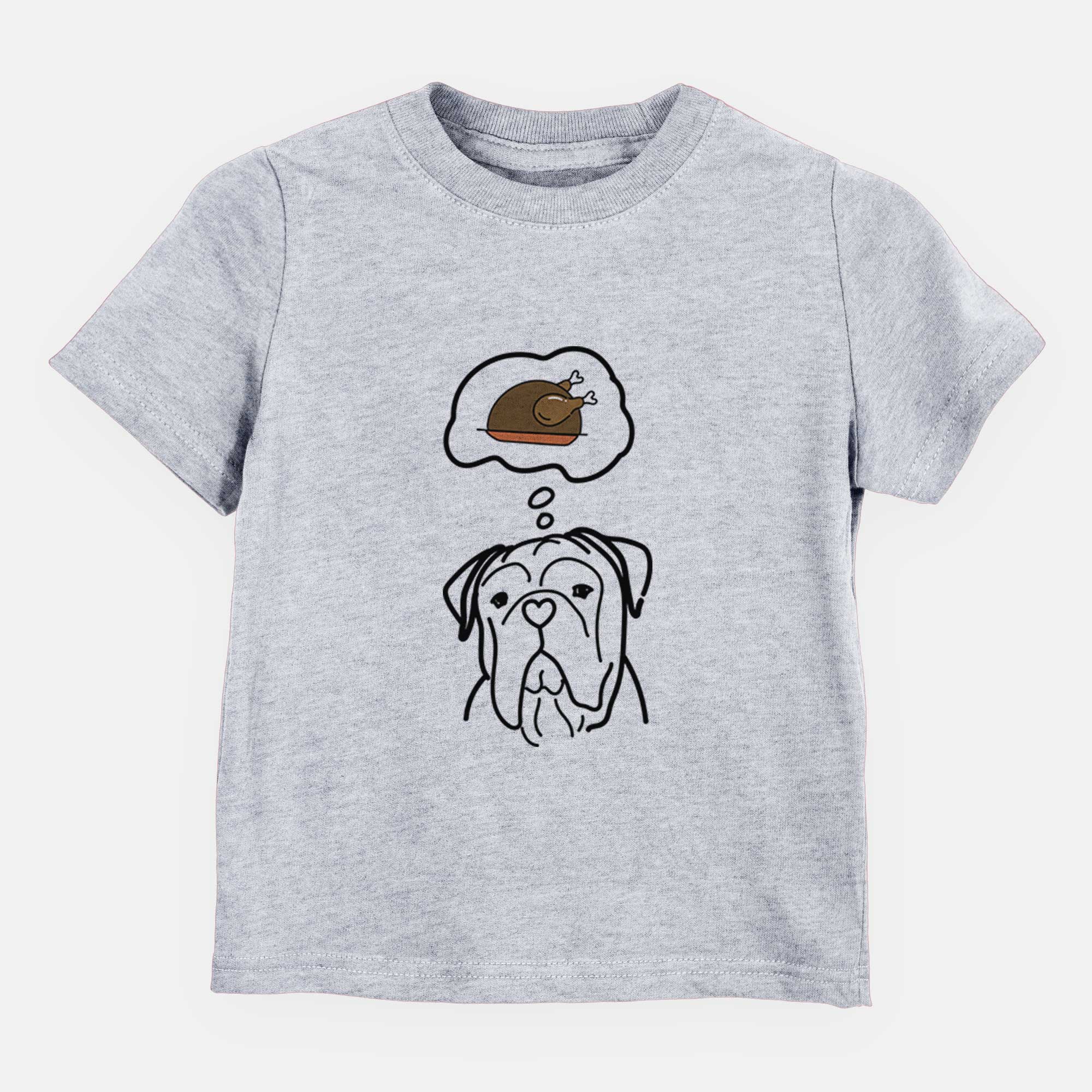 Turkey Thoughts Bull Mastiff - Vivian - Kids/Youth/Toddler Shirt