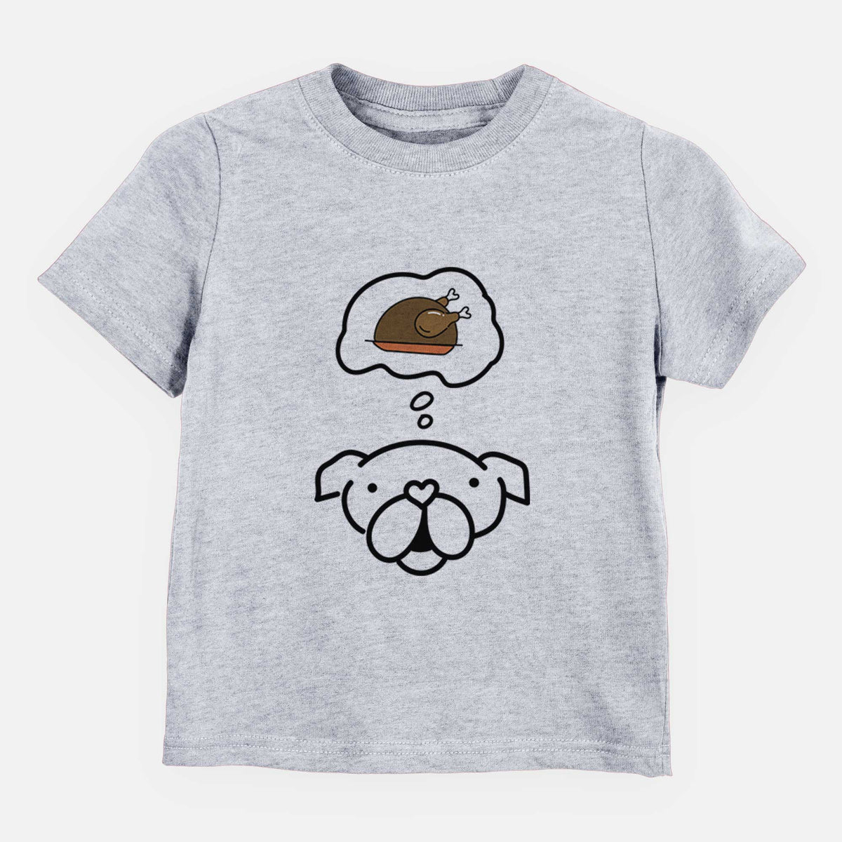 Turkey Thoughts English Bulldog - Kids/Youth/Toddler Shirt