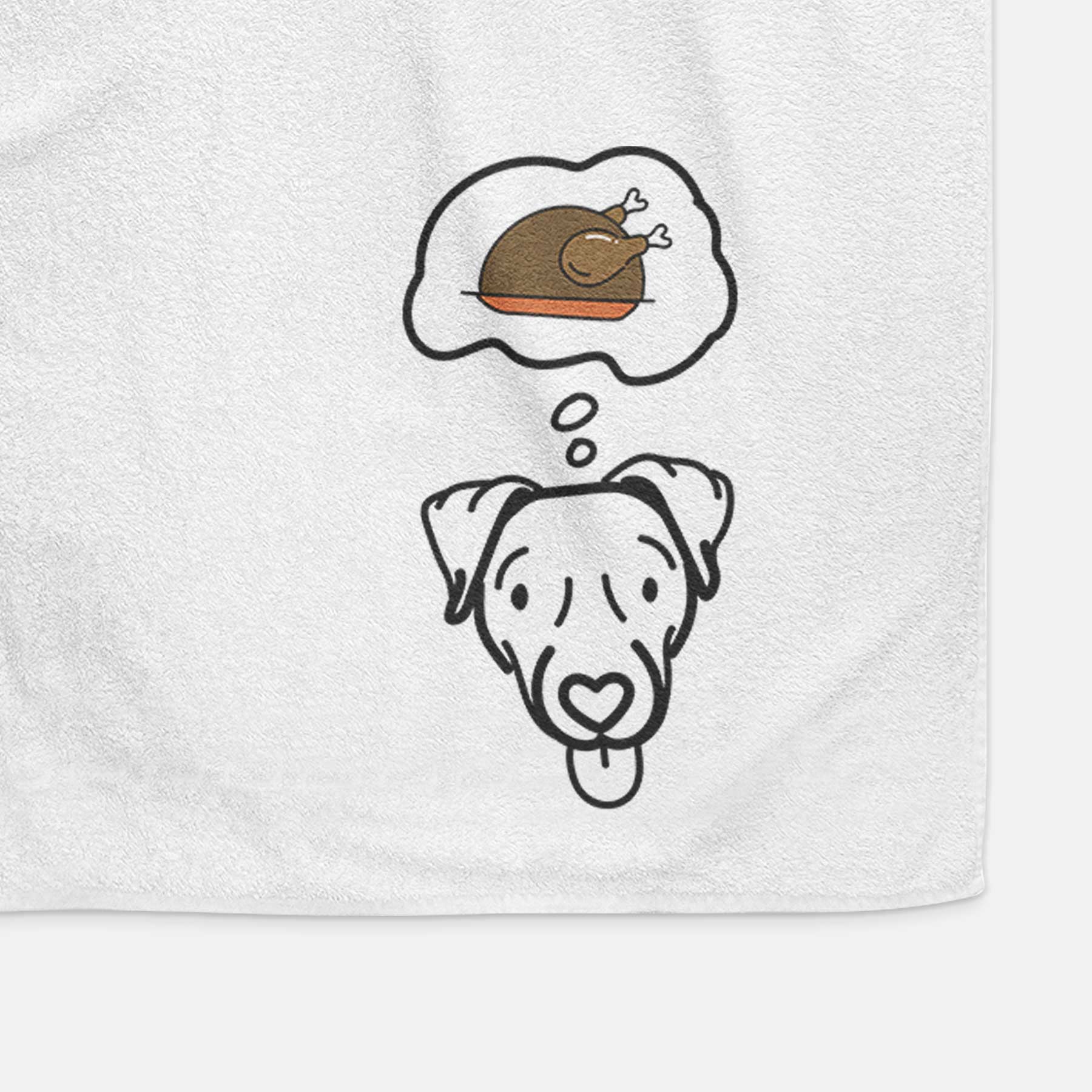 Turkey Thoughts Jack Russell Terrier - Cammy - Decorative Hand Towel