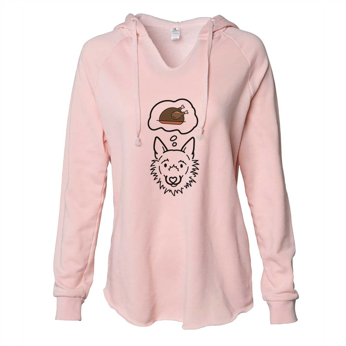 Turkey Thoughts Super Mutt - Chewy - Cali Wave Hooded Sweatshirt