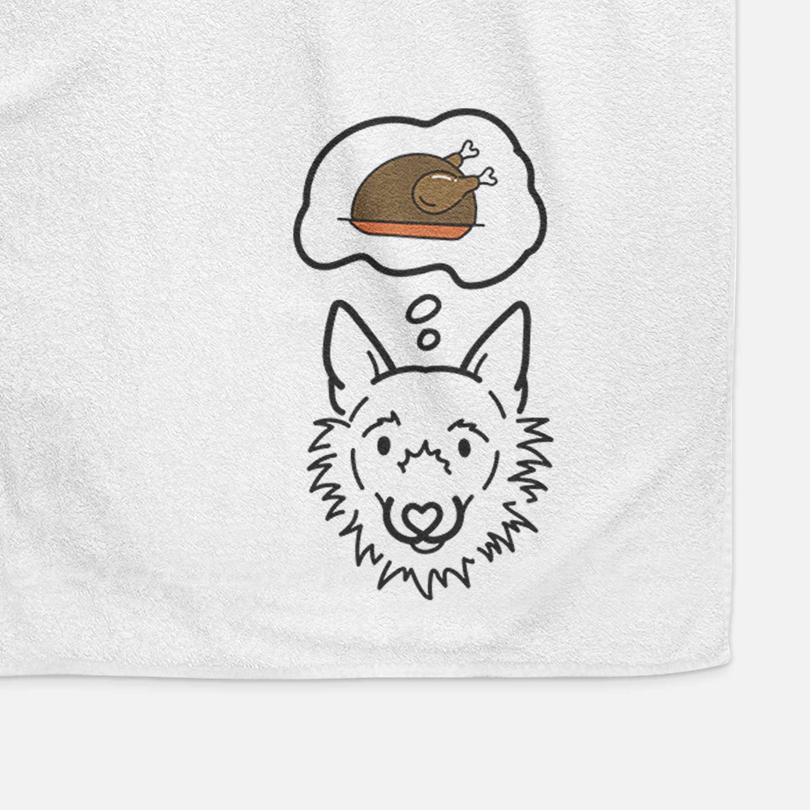 Turkey Thoughts Super Mutt - Chewy - Decorative Hand Towel