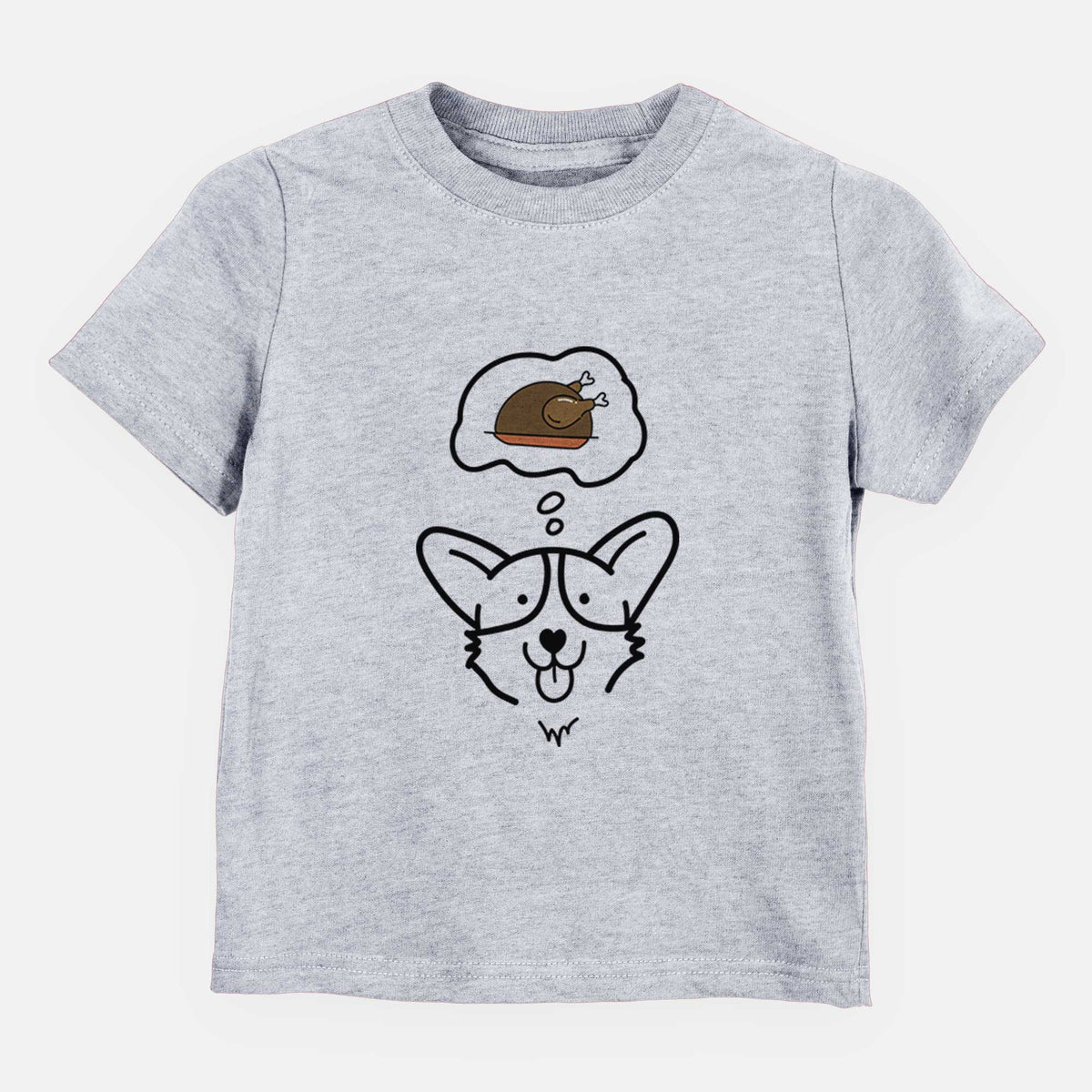 Turkey Thoughts Corgi - Kids/Youth/Toddler Shirt