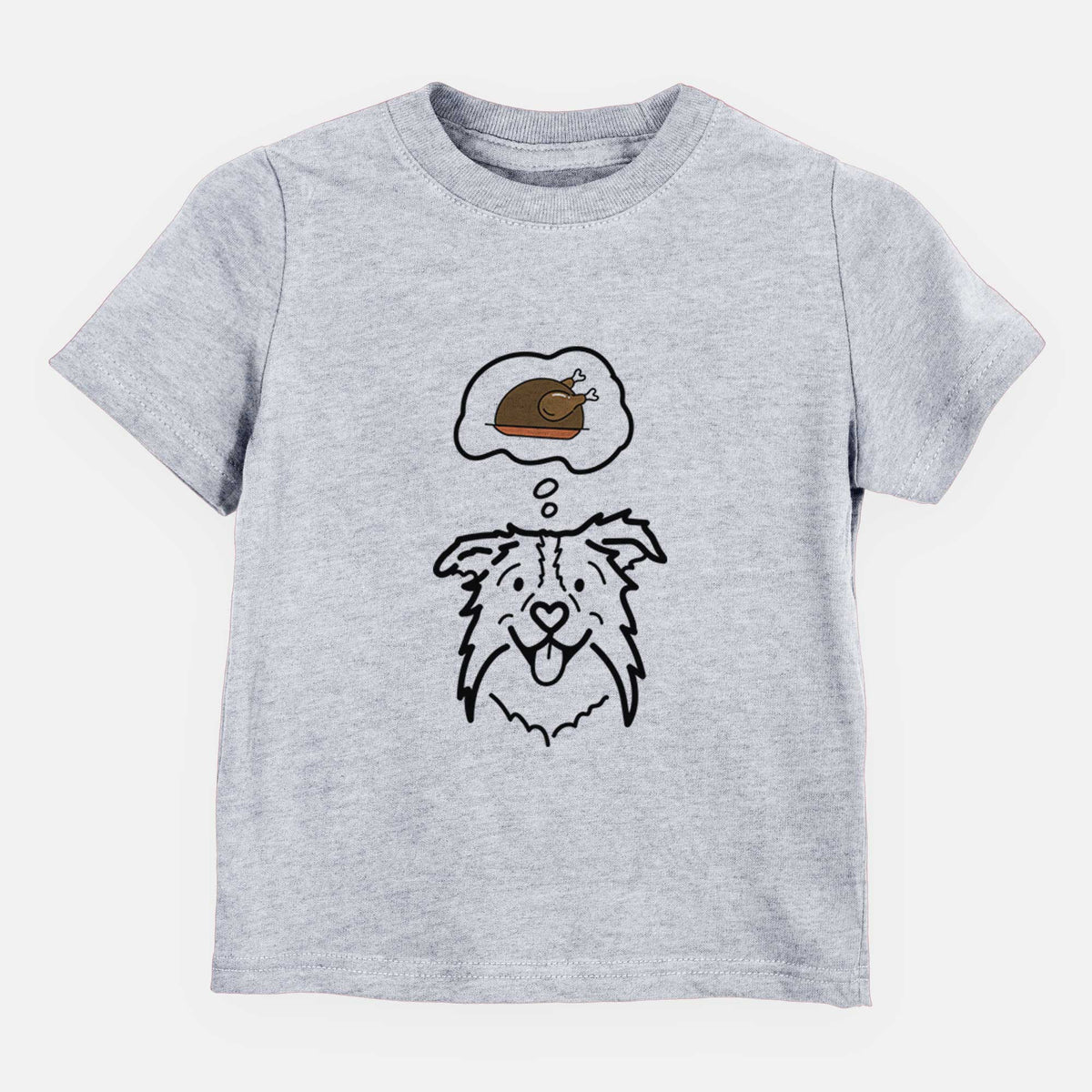 Turkey Thoughts Border Collie - Cricket - Kids/Youth/Toddler Shirt