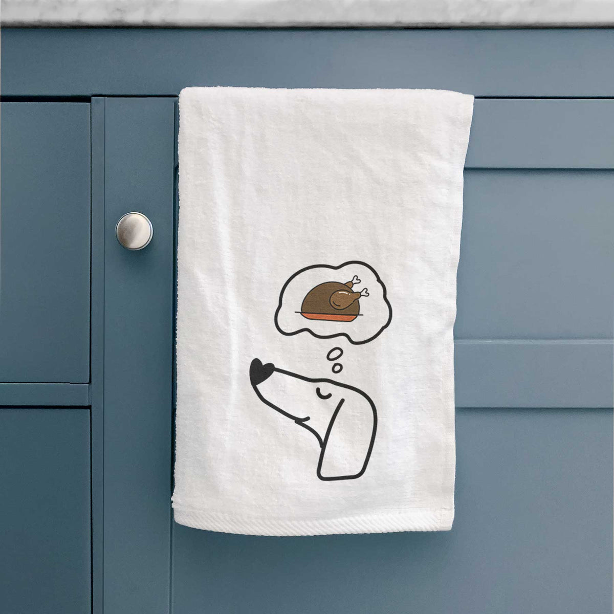 Turkey Thoughts Dachshund - Decorative Hand Towel