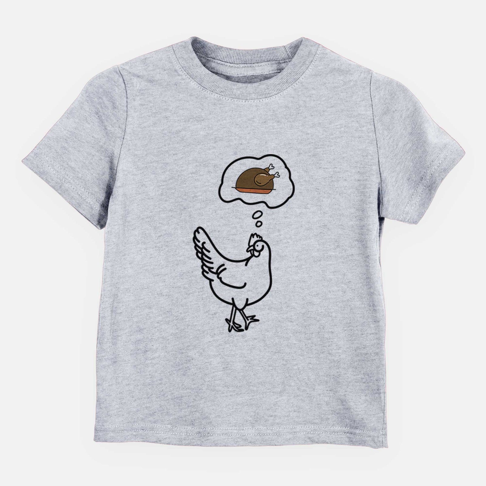 Turkey Thoughts Chicken - Daisy - Kids/Youth/Toddler Shirt