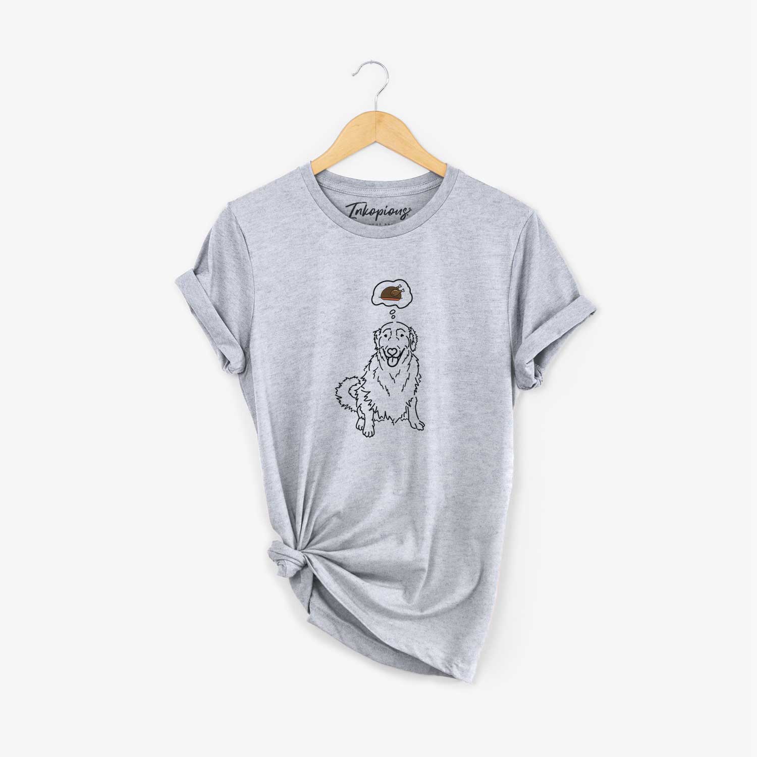 Turkey Thoughts Golden Retriever - Daisy - Unisex Crewneck