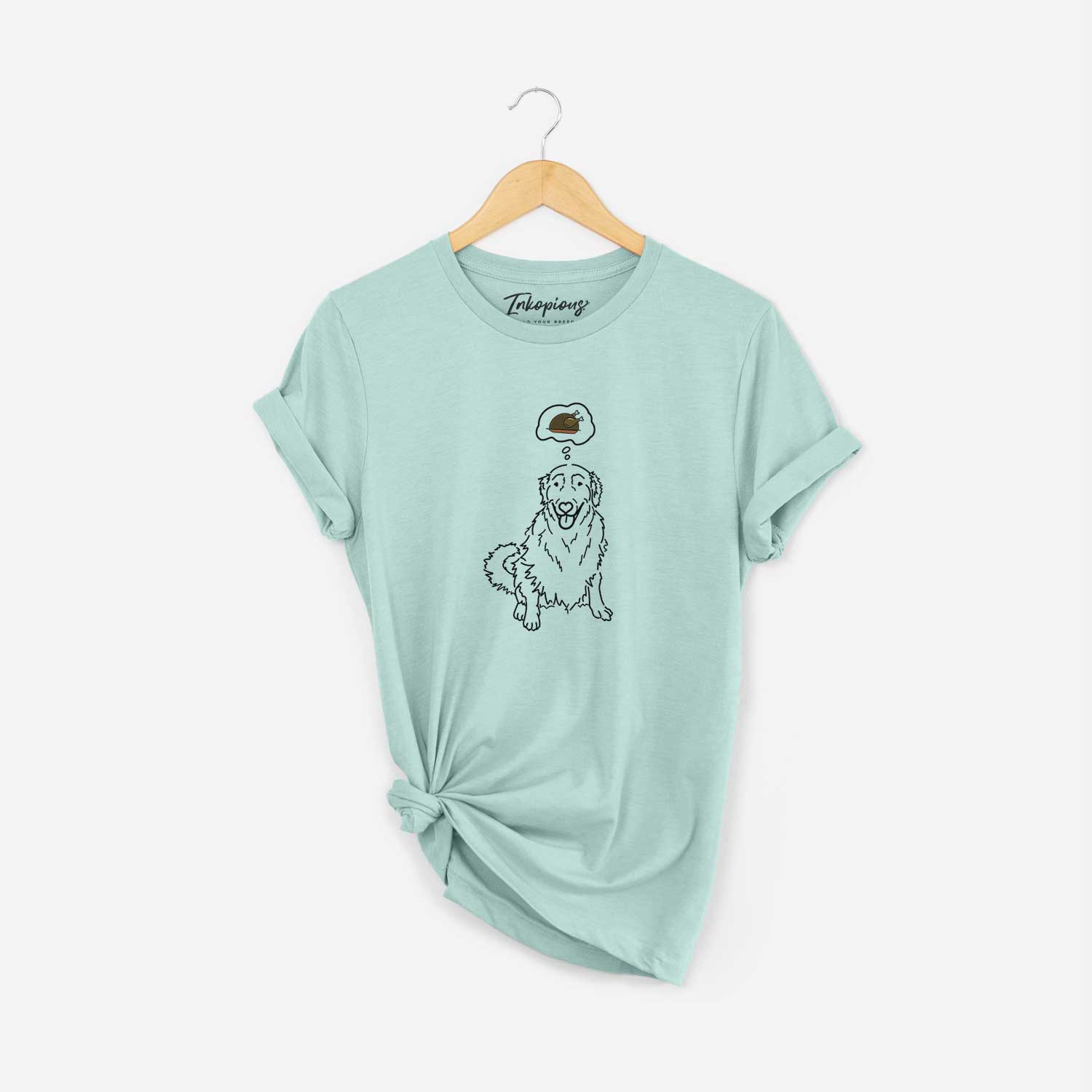 Turkey Thoughts Golden Retriever - Daisy - Unisex Crewneck