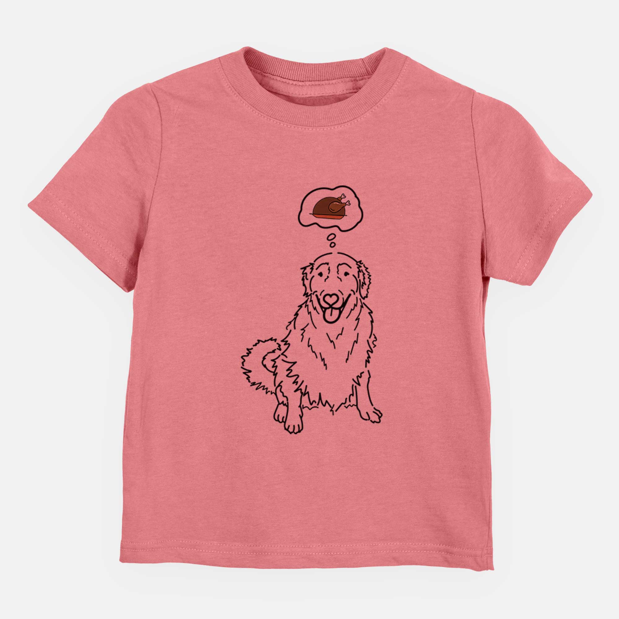 Turkey Thoughts Golden Retriever - Daisy - Kids/Youth/Toddler Shirt