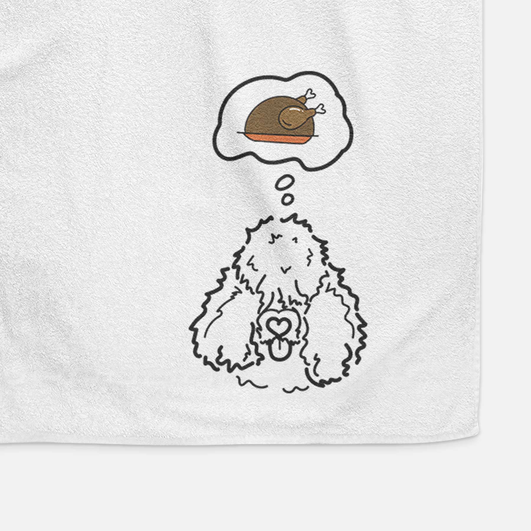 Turkey Thoughts Bouvier des Flandres - Deeogey - Decorative Hand Towel