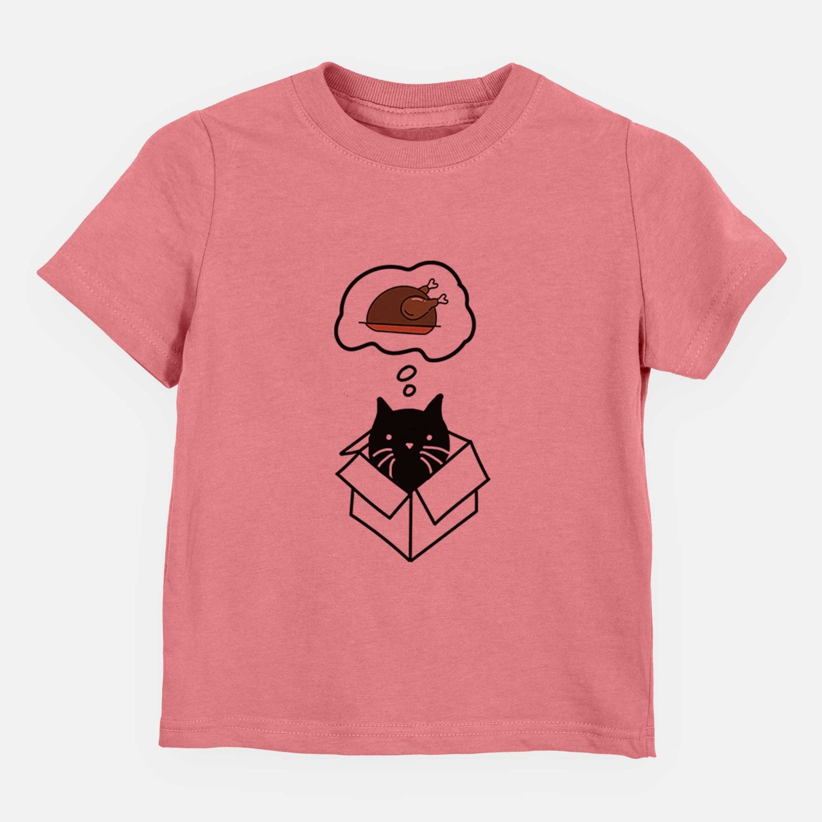 Turkey Thoughts Black Cat in a Box - Doc - Kids/Youth/Toddler Shirt