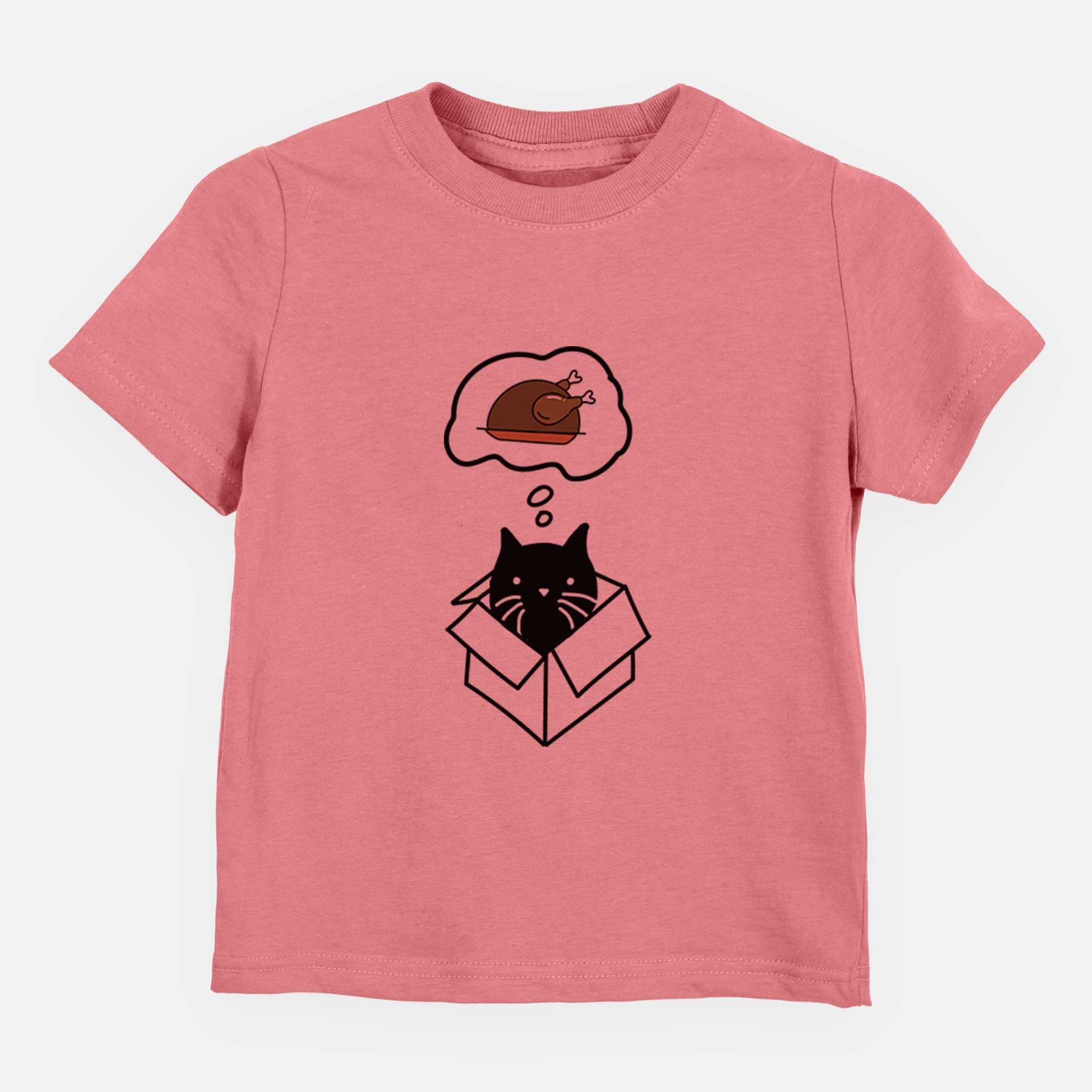 Turkey Thoughts Black Cat in a Box - Doc - Kids/Youth/Toddler Shirt