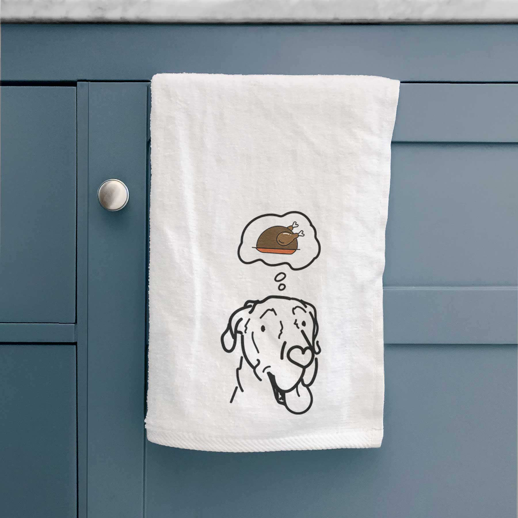 Turkey Thoughts Great Dane - Duncan - Decorative Hand Towel