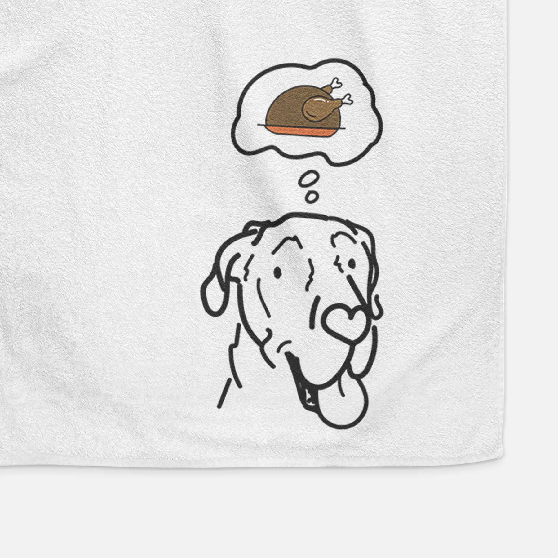 Turkey Thoughts Great Dane - Duncan - Decorative Hand Towel