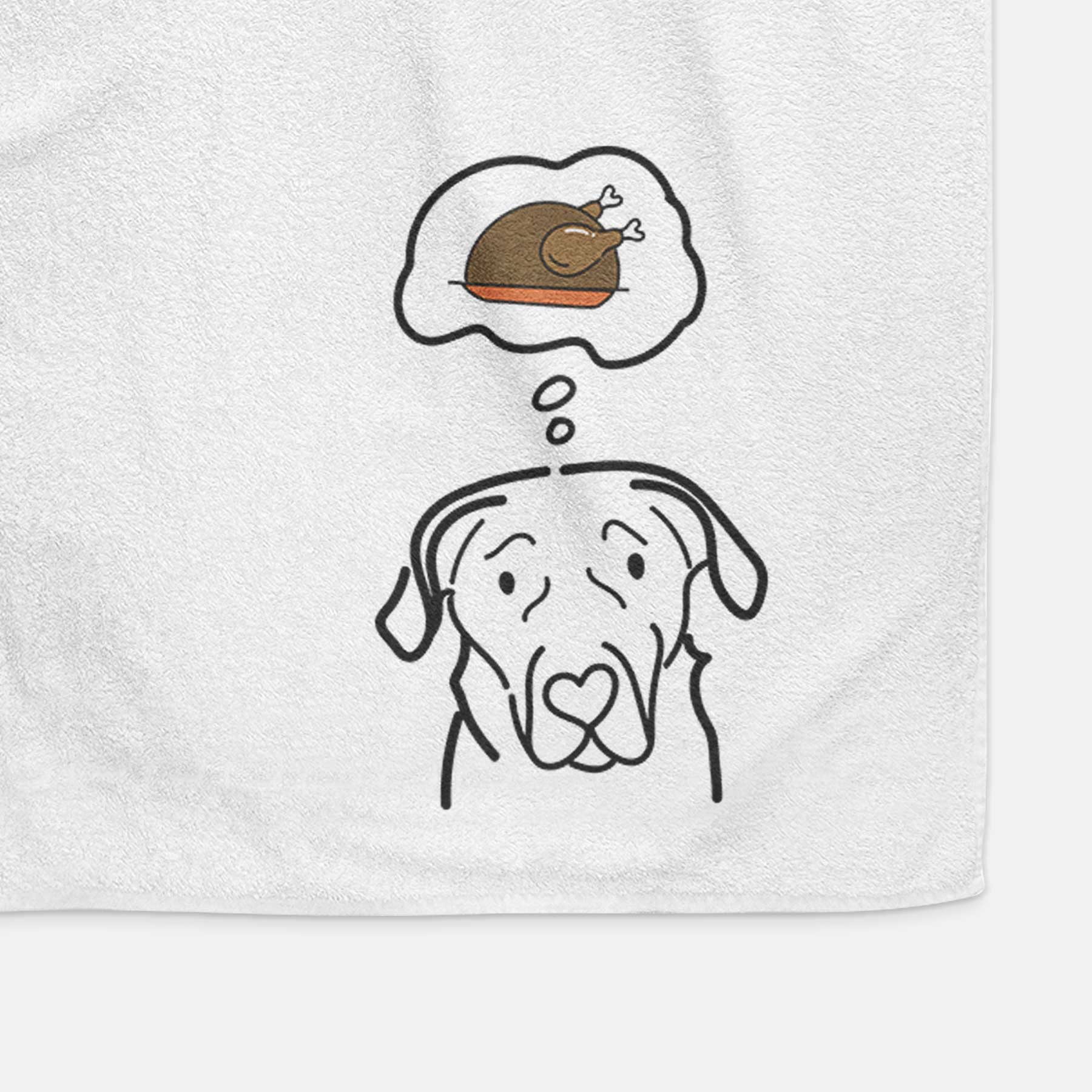 Turkey Thoughts English Labrador - Decorative Hand Towel