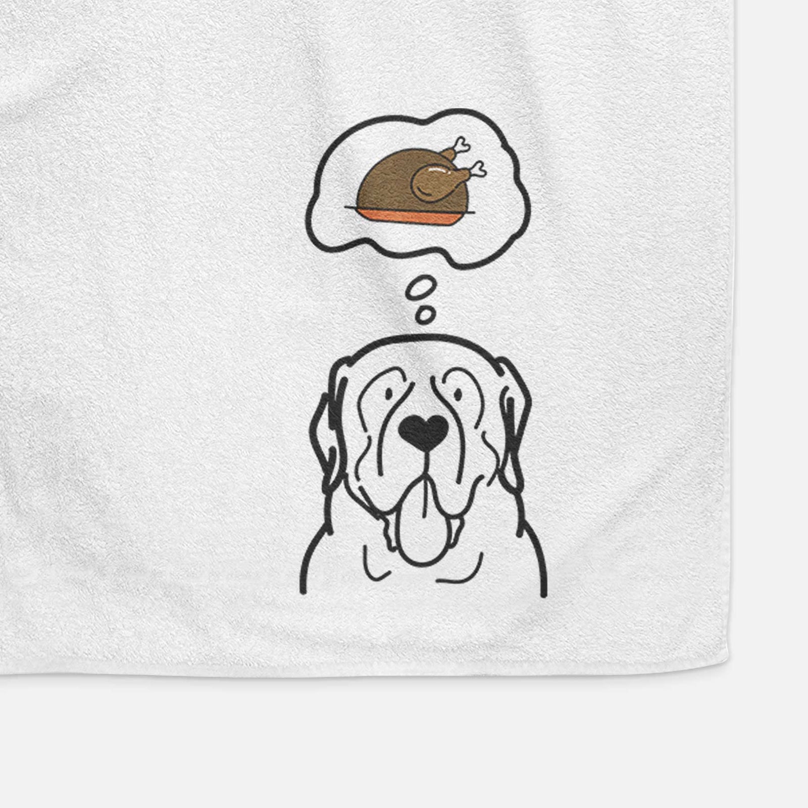 Turkey Thoughts English Mastiff - Decorative Hand Towel