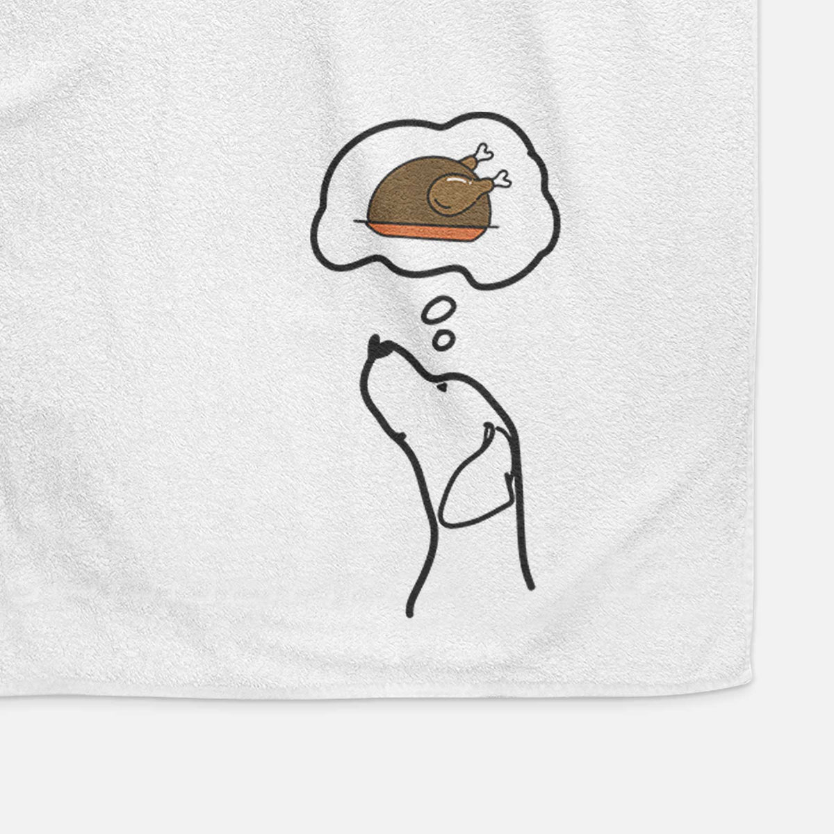Turkey Thoughts English Pointer Profile - Decorative Hand Towel