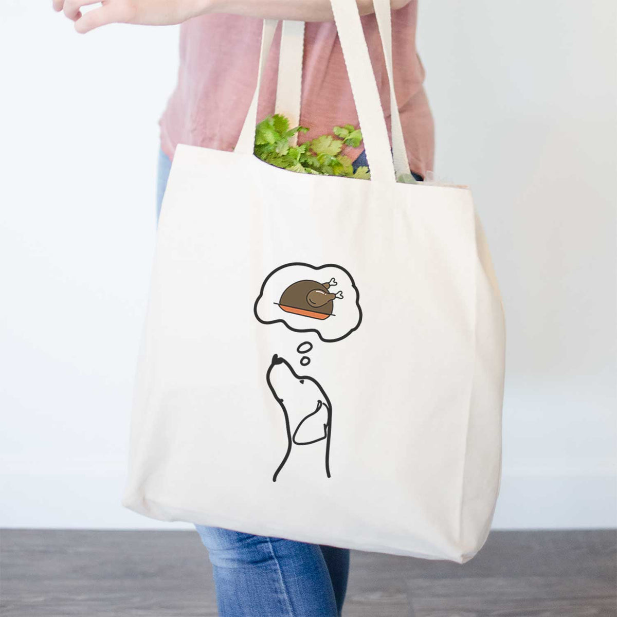 Turkey Thoughts English Pointer Profile - Tote Bag