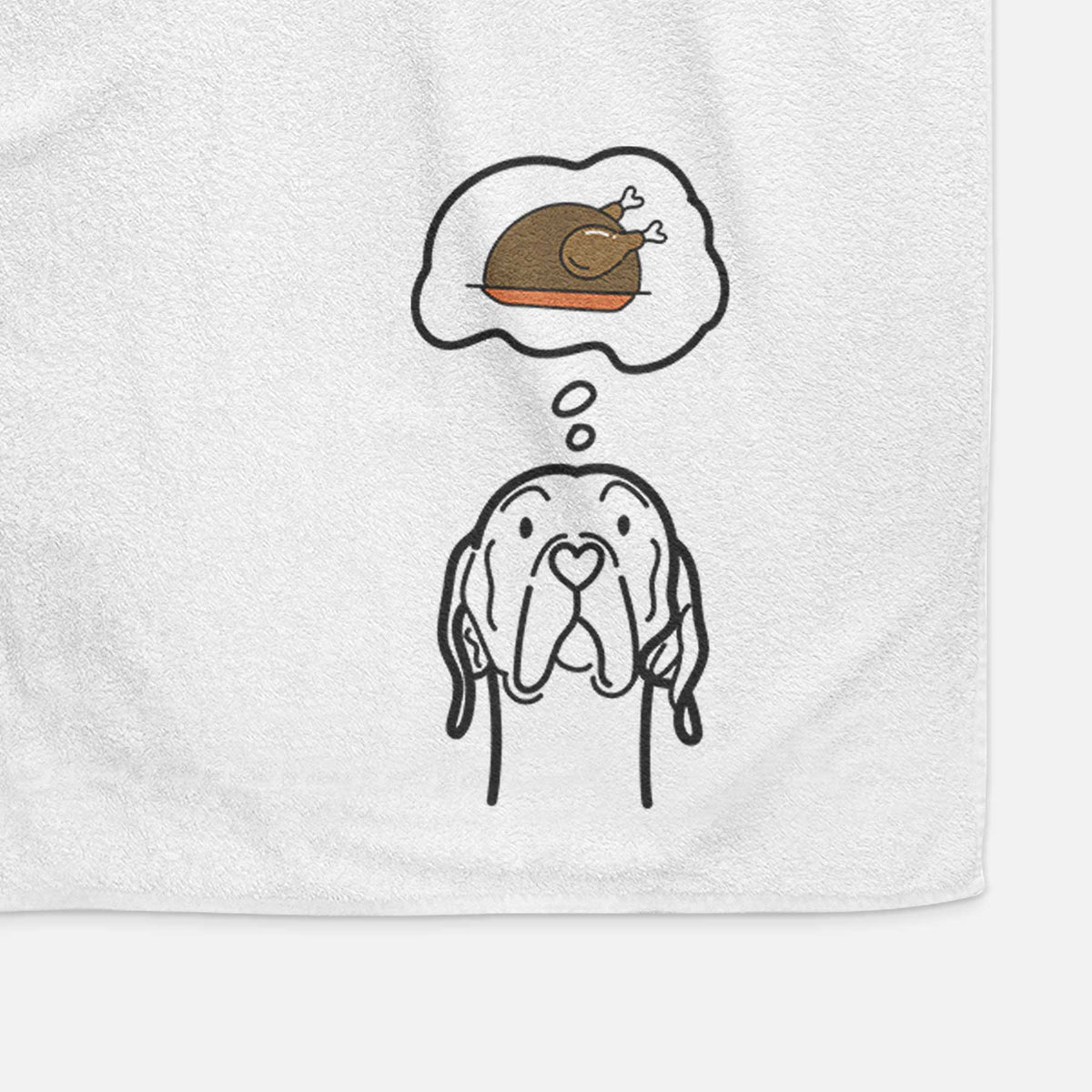 Turkey Thoughts English Pointer - Decorative Hand Towel