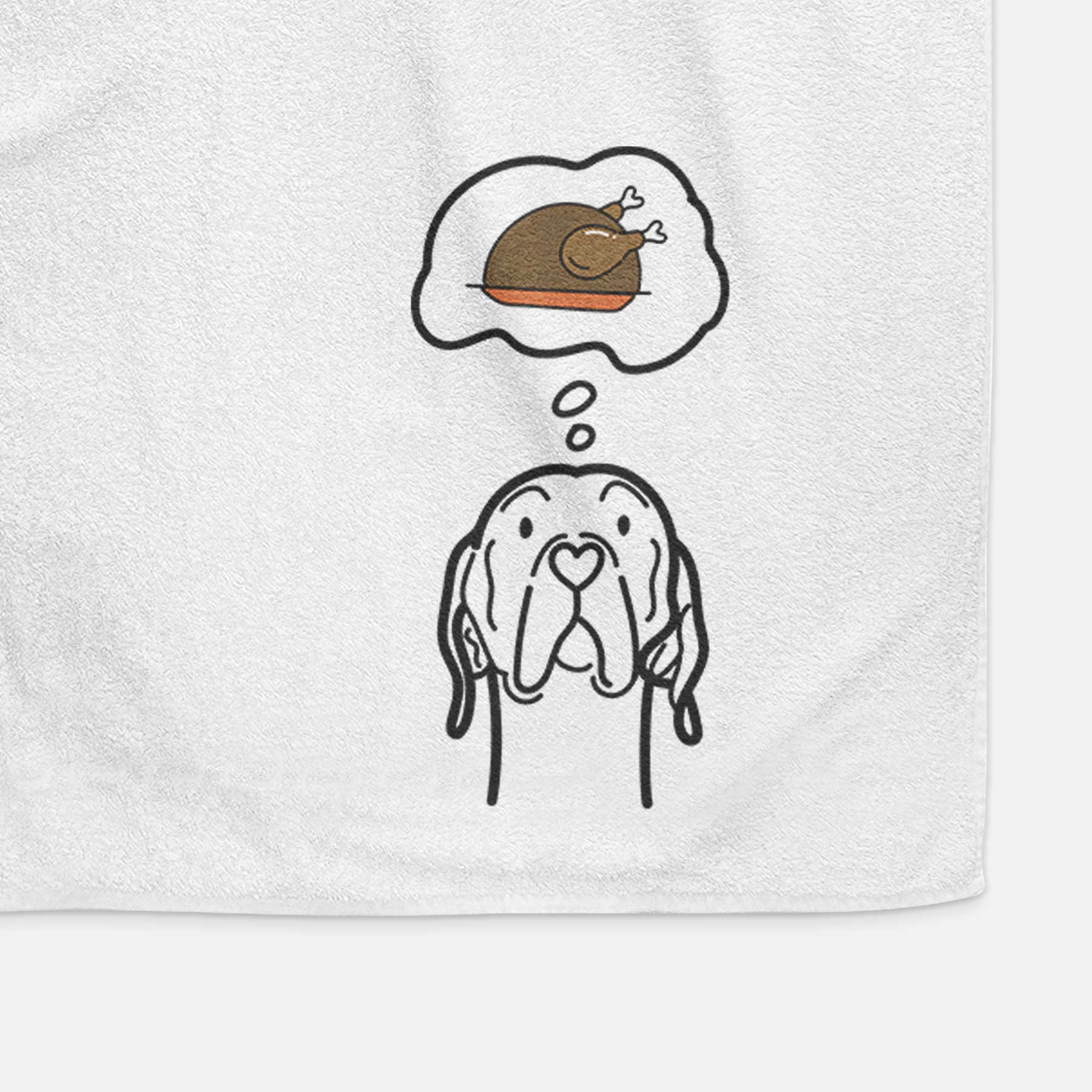 Turkey Thoughts English Pointer - Decorative Hand Towel