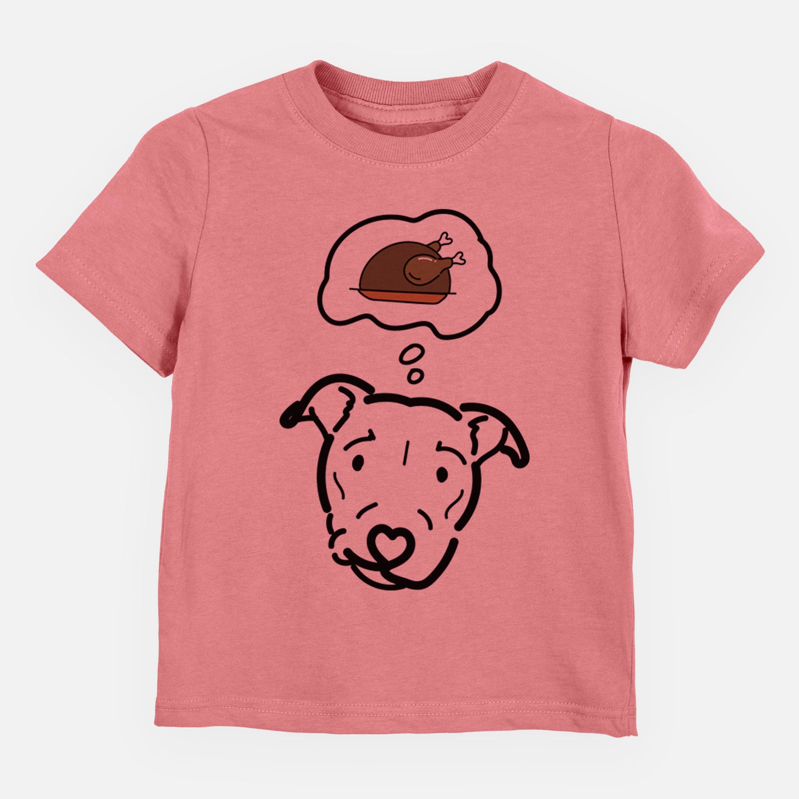 Turkey Thoughts Pitbull Mix - Ernie - Kids/Youth/Toddler Shirt