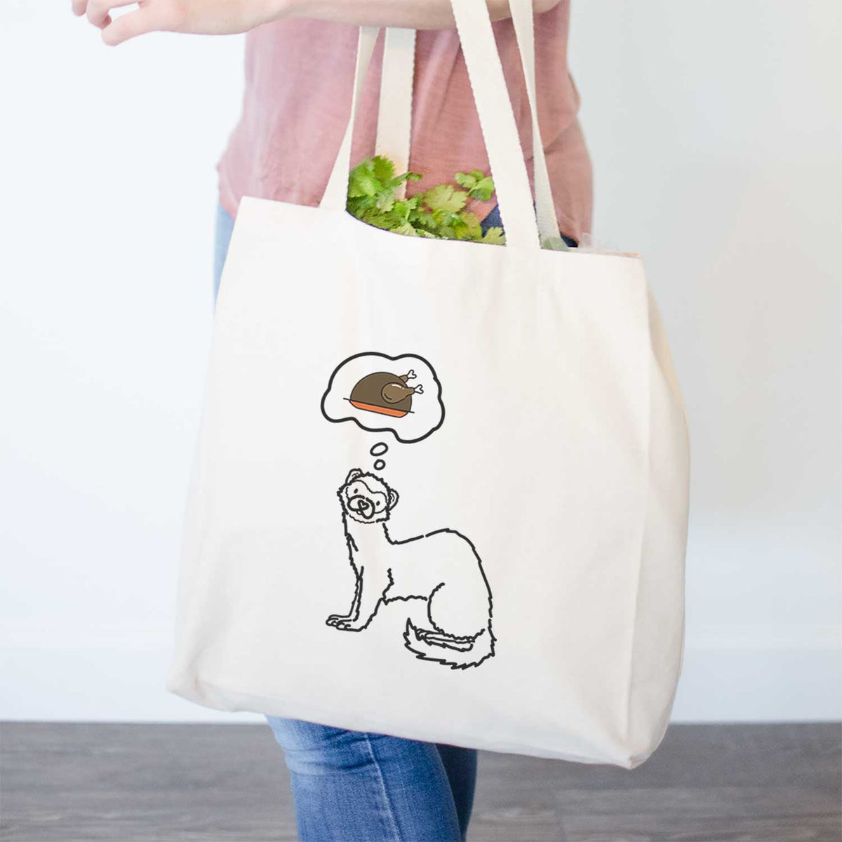 Turkey Thoughts Ferret - Fern - Tote Bag