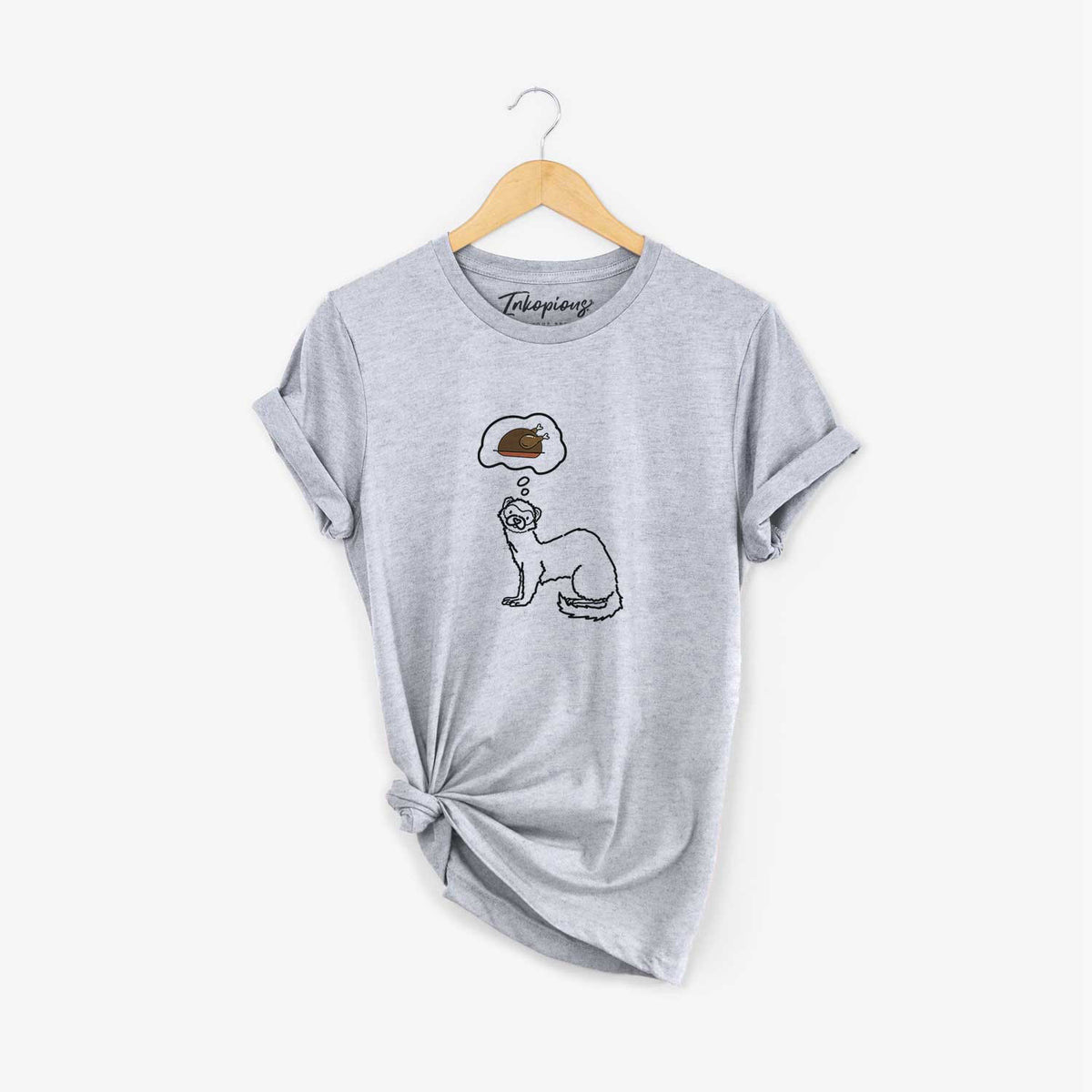 Turkey Thoughts Ferret - Fern - Unisex Crewneck