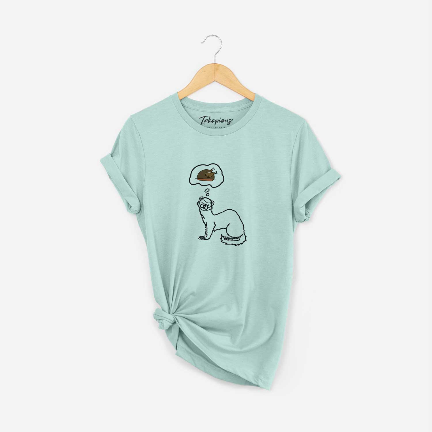 Turkey Thoughts Ferret - Fern - Unisex Crewneck