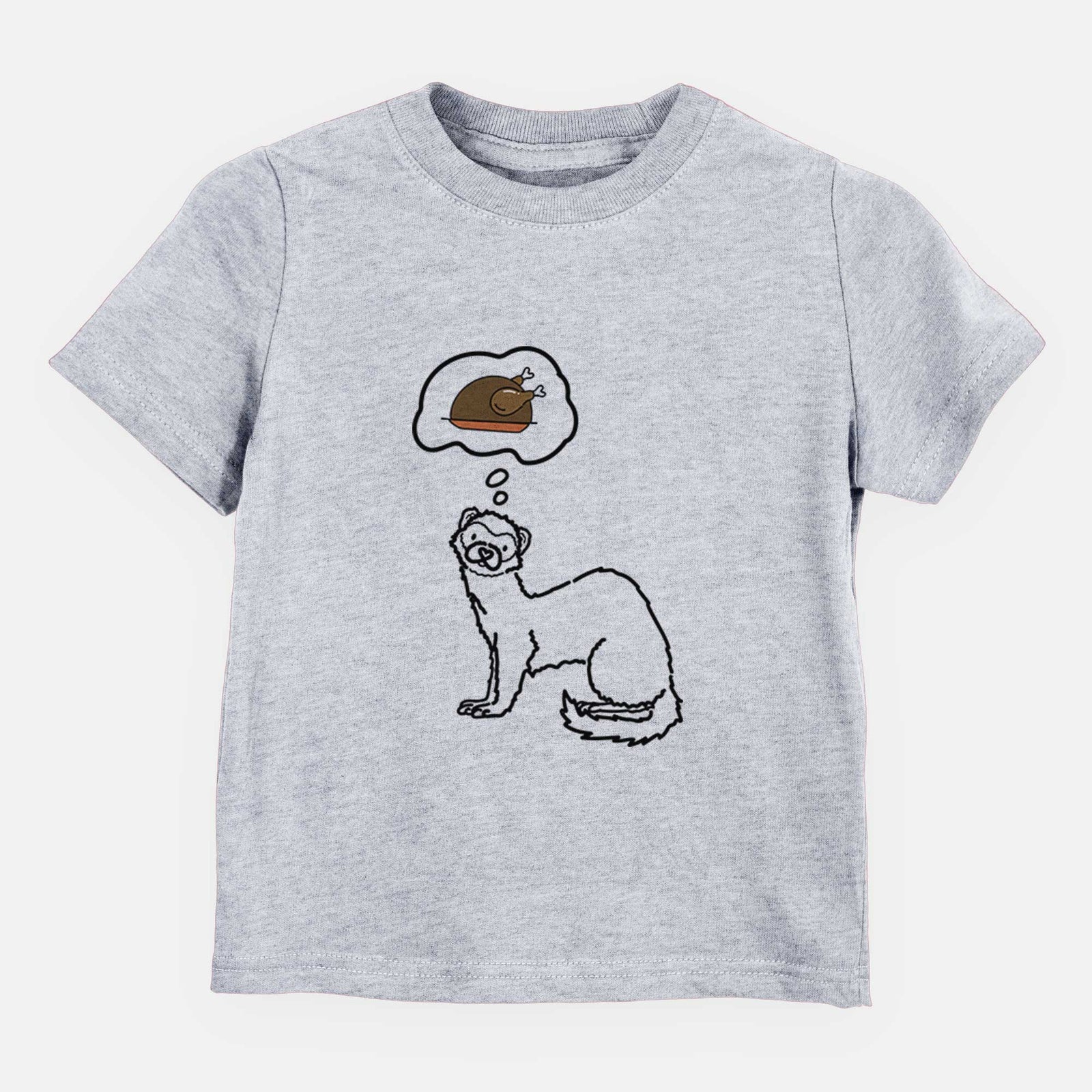 Turkey Thoughts Ferret - Fern - Kids/Youth/Toddler Shirt