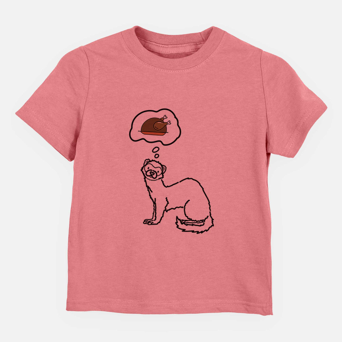Turkey Thoughts Ferret - Fern - Kids/Youth/Toddler Shirt
