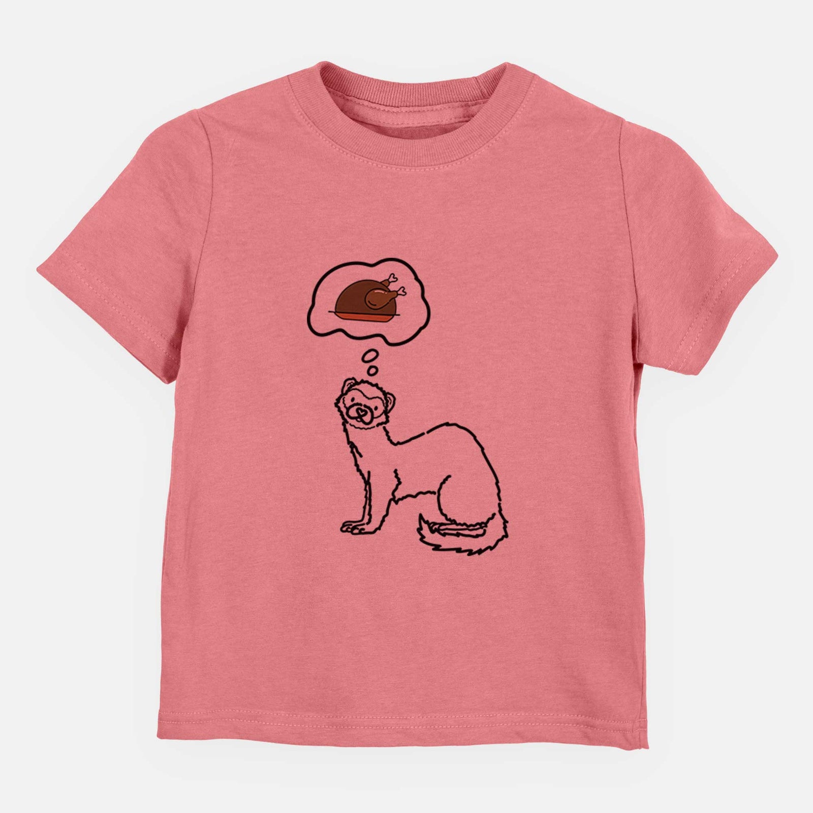 Turkey Thoughts Ferret - Fern - Kids/Youth/Toddler Shirt