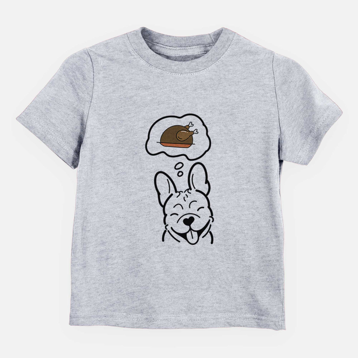 Turkey Thoughts French Bulldog - Kids/Youth/Toddler Shirt