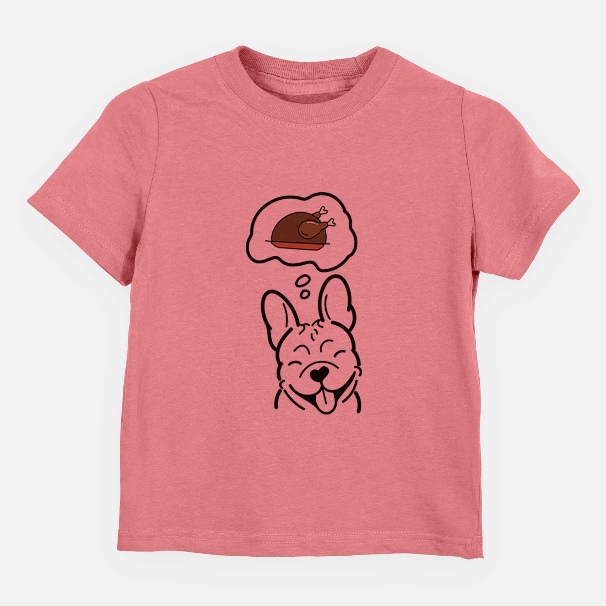 Turkey Thoughts French Bulldog - Kids/Youth/Toddler Shirt