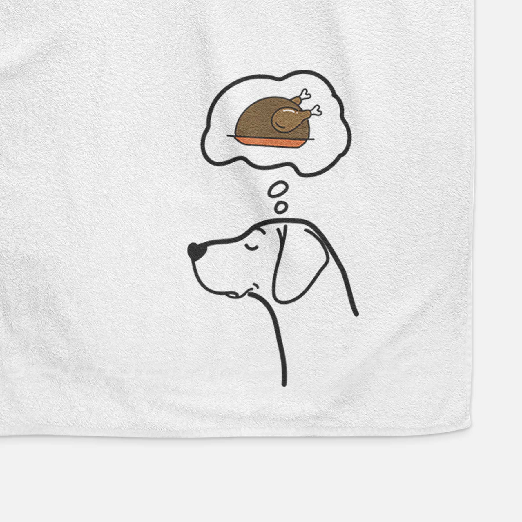 Turkey Thoughts German Shorthaired Pointer - Decorative Hand Towel