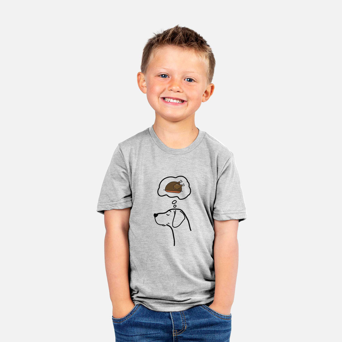 Turkey Thoughts German Shorthaired Pointer - Kids/Youth/Toddler Shirt