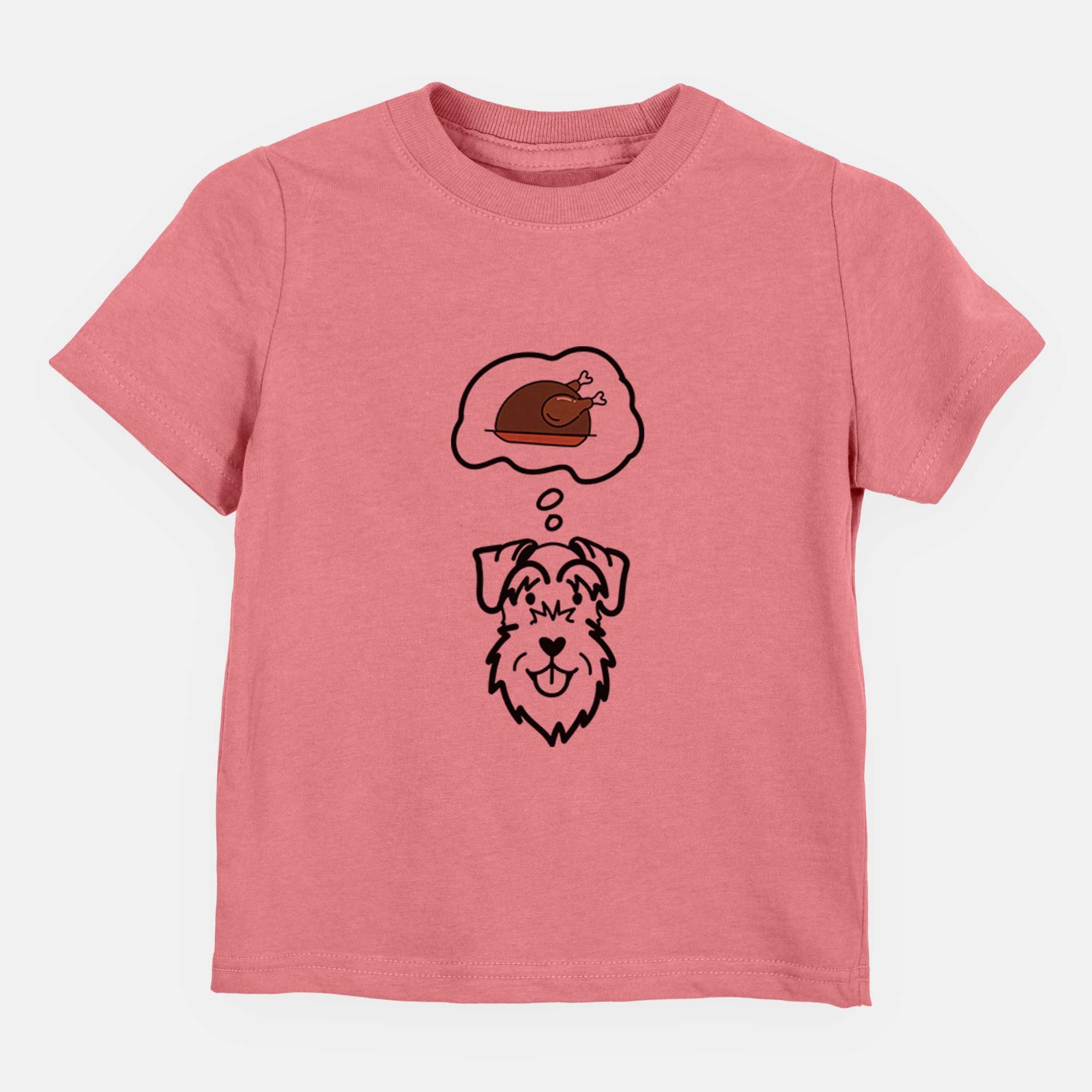 Turkey Thoughts Schnauzer Natural Ears - Kids/Youth/Toddler Shirt