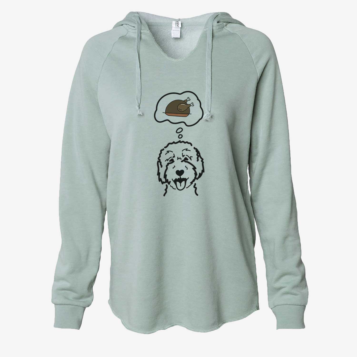 Turkey Thoughts Goldendoodle 2 - Cali Wave Hooded Sweatshirt