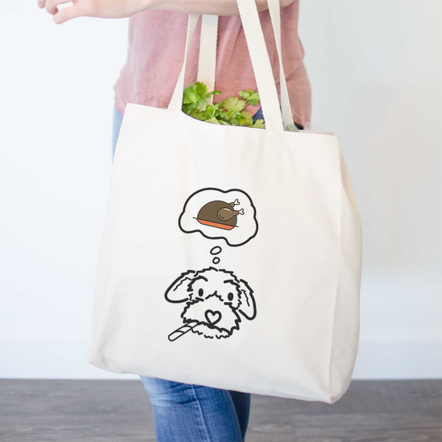 Turkey Thoughts Poodle Mix - Gomer - Tote Bag