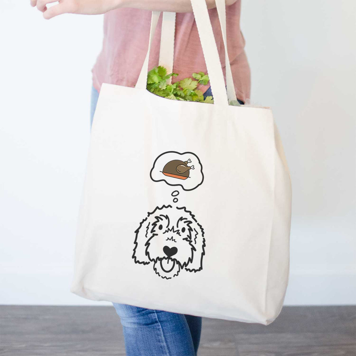 Turkey Thoughts Goldendoodle - Gus - Tote Bag
