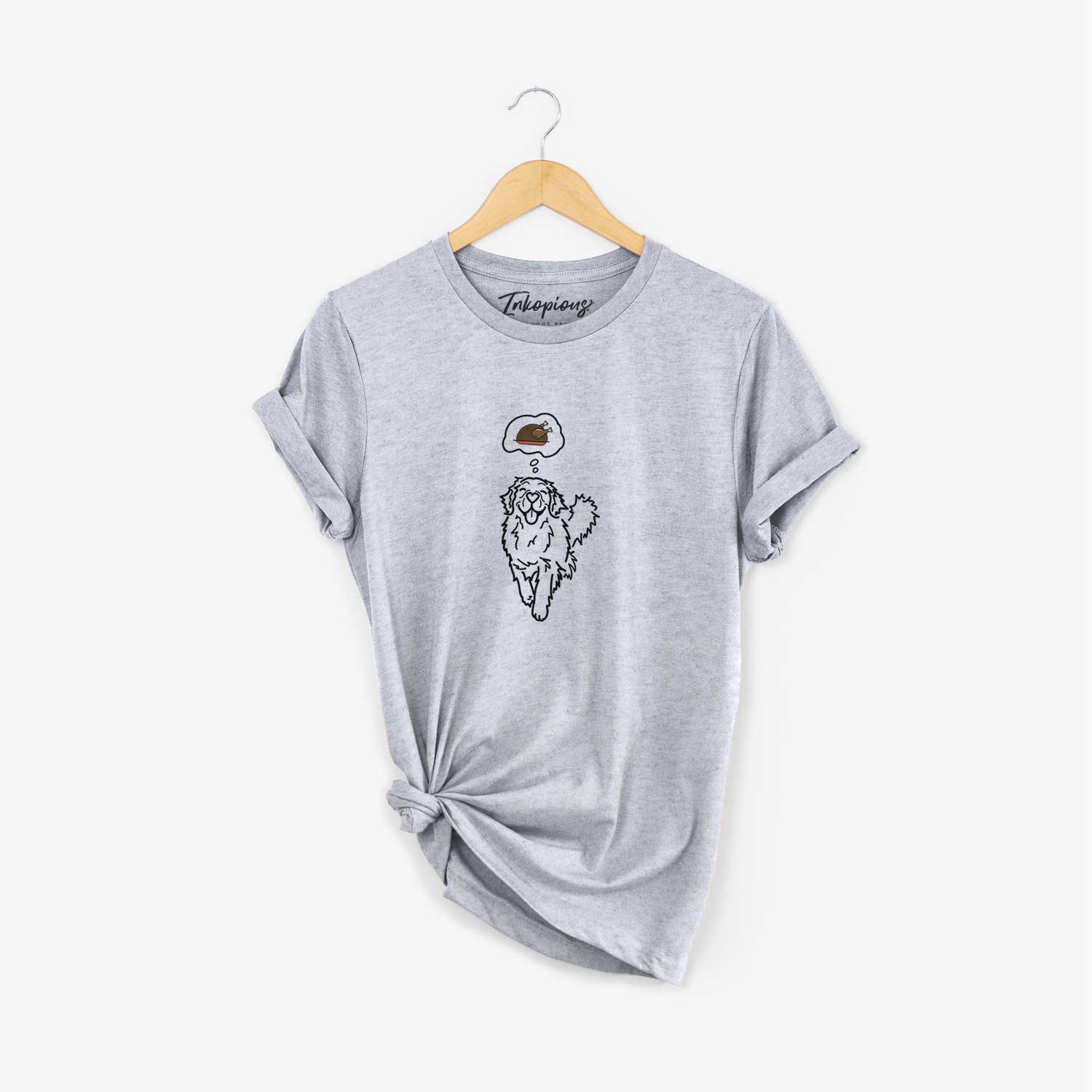 Turkey Thoughts Golden Retriever - Hamlet - Unisex Crewneck