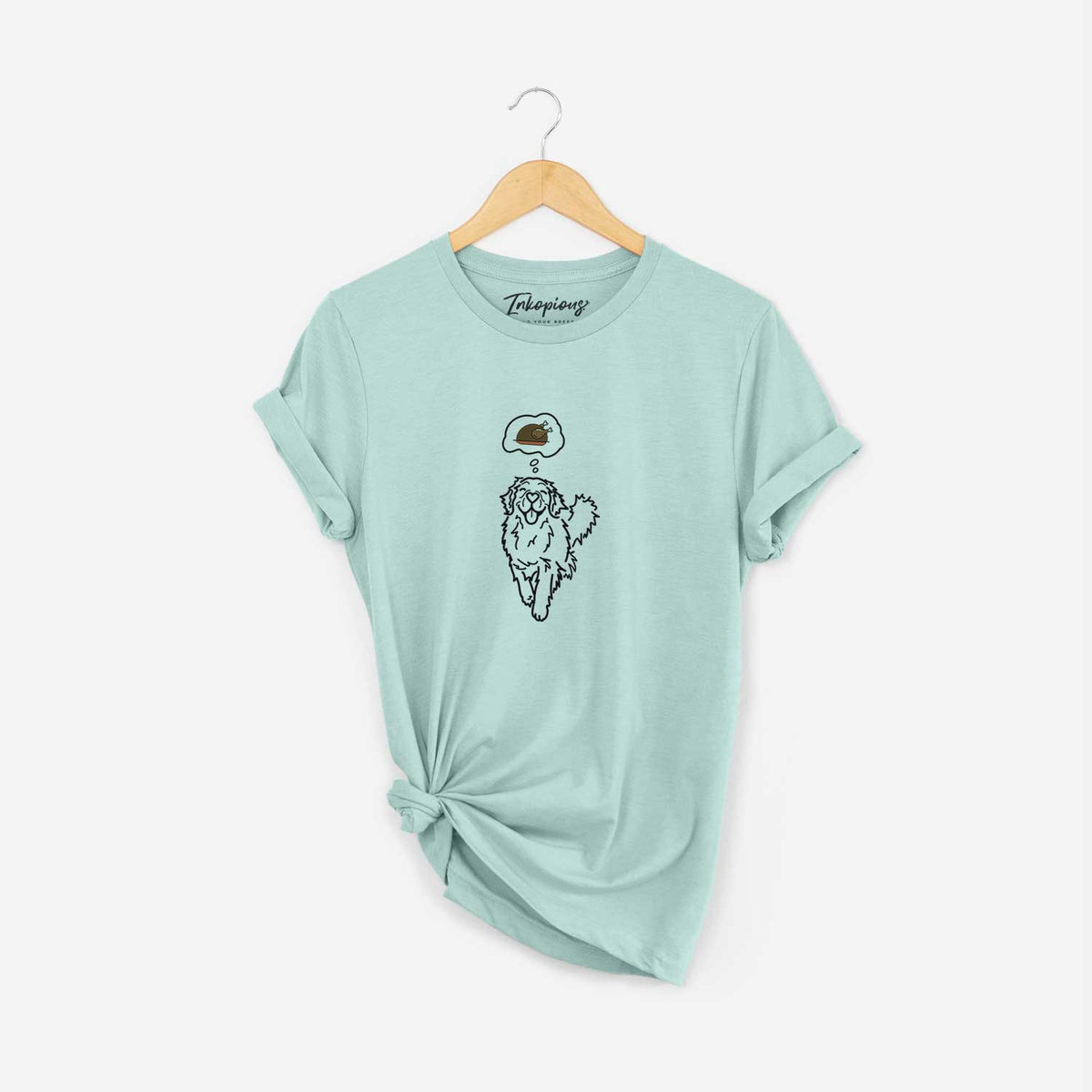 Turkey Thoughts Golden Retriever - Hamlet - Unisex Crewneck