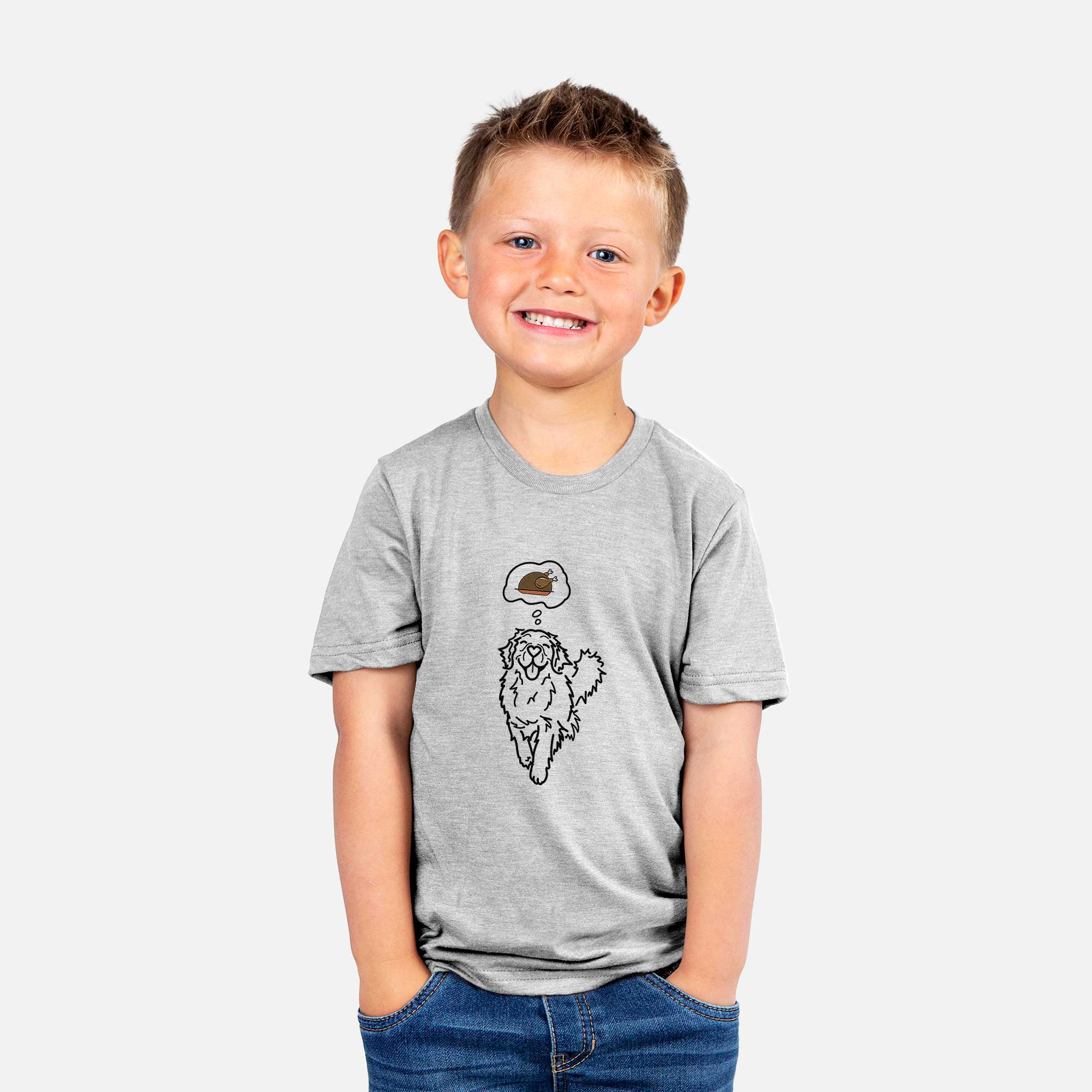 Turkey Thoughts Golden Retriever - Hamlet - Kids/Youth/Toddler Shirt