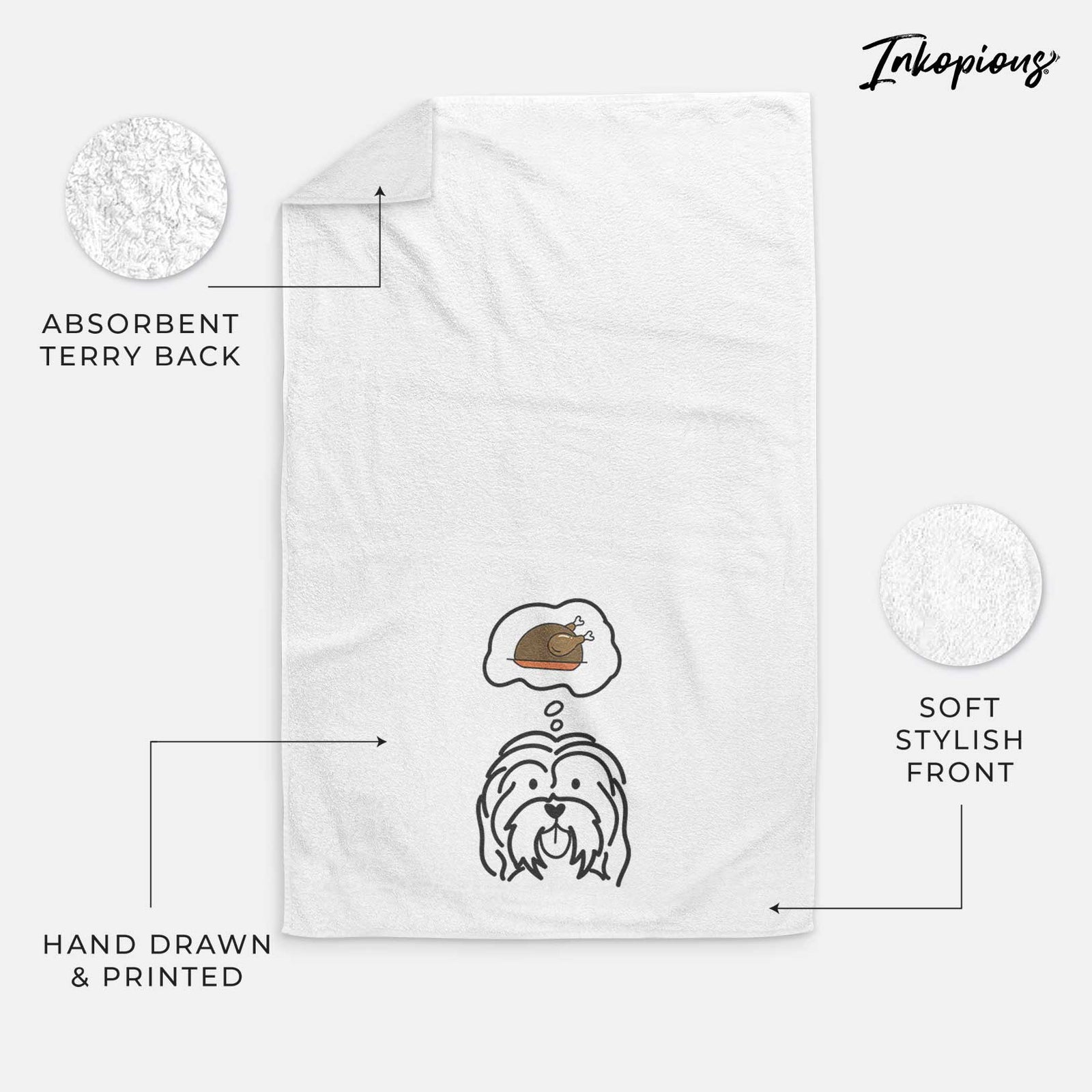 Turkey Thoughts Havanese - Decorative Hand Towel