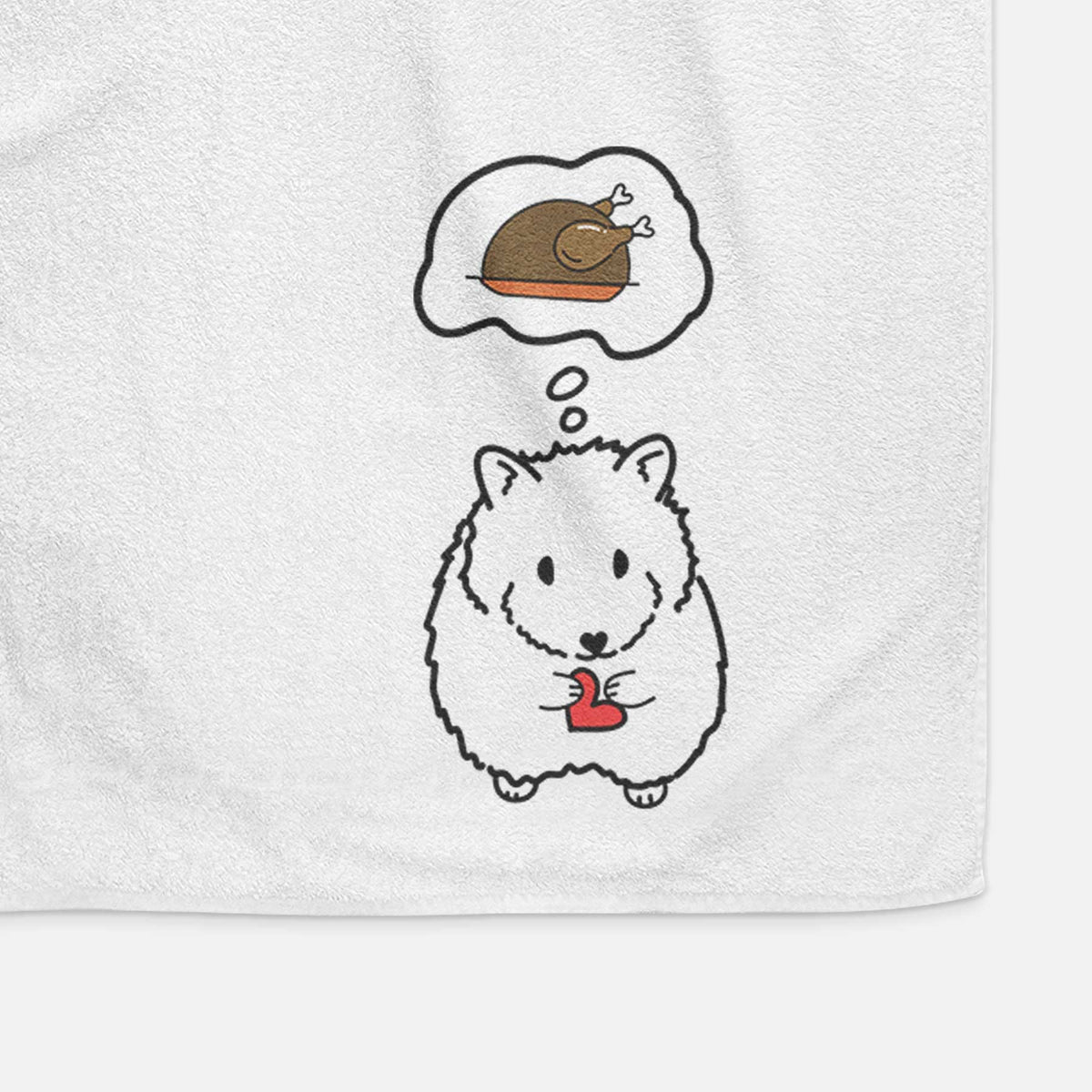 Turkey Thoughts Hamster - Hilga - Decorative Hand Towel