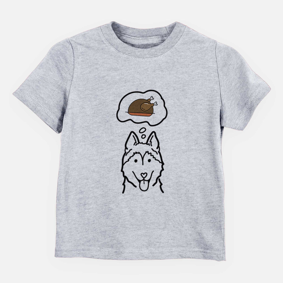 Turkey Thoughts Siberian Husky - Kids/Youth/Toddler Shirt