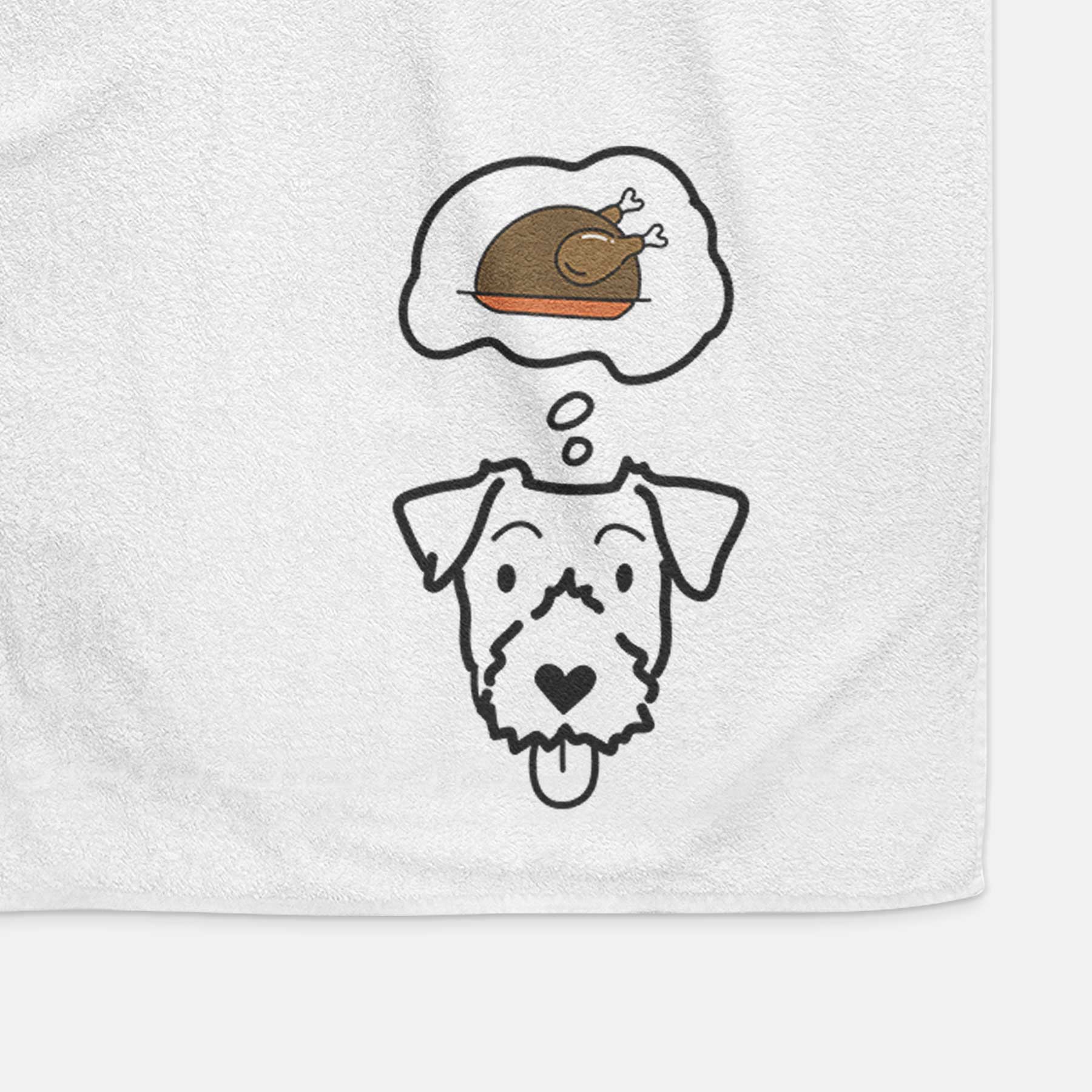 Turkey Thoughts Jack Russell Terrier - Decorative Hand Towel