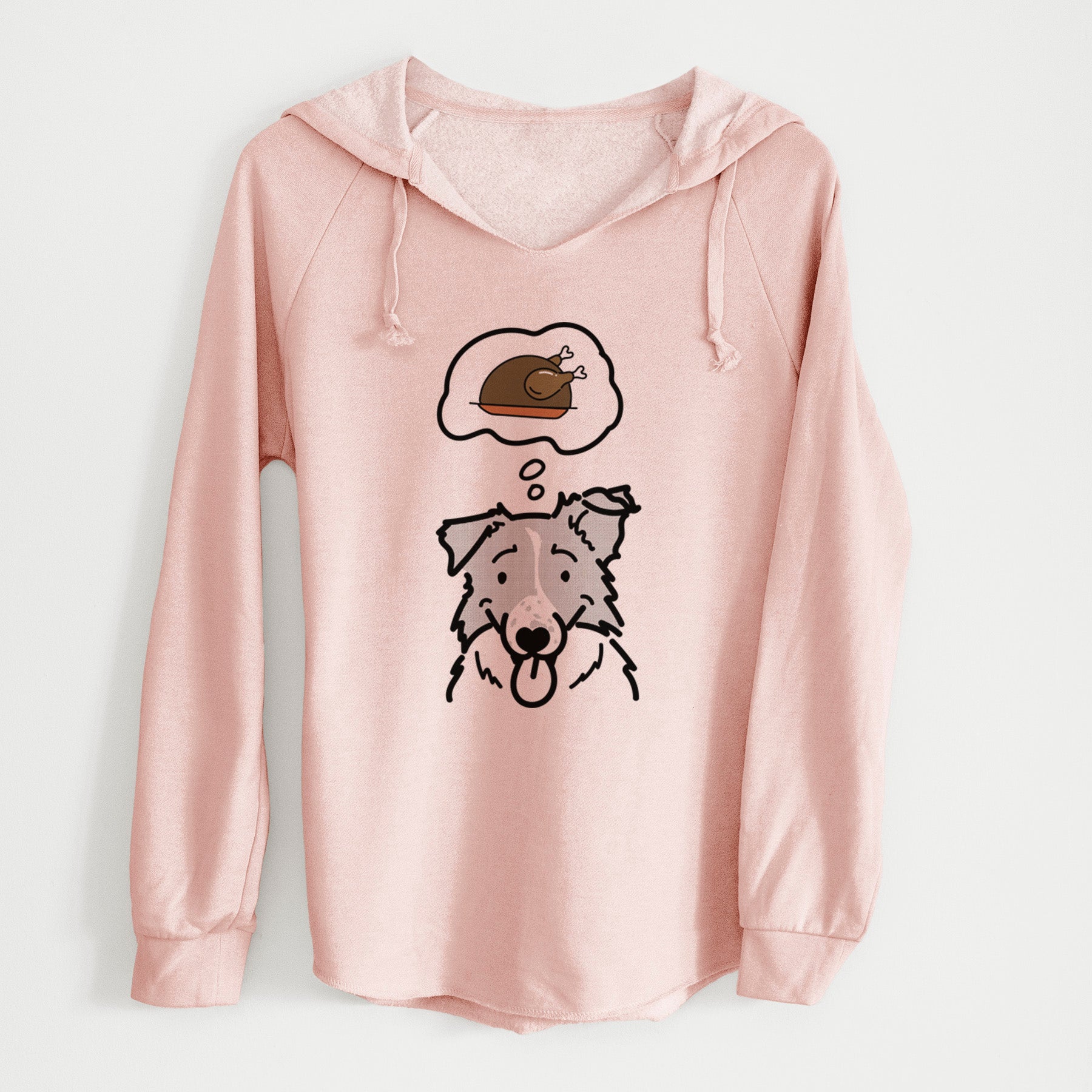 Turkey Thoughts Border Collie - Jam - Cali Wave Hooded Sweatshirt