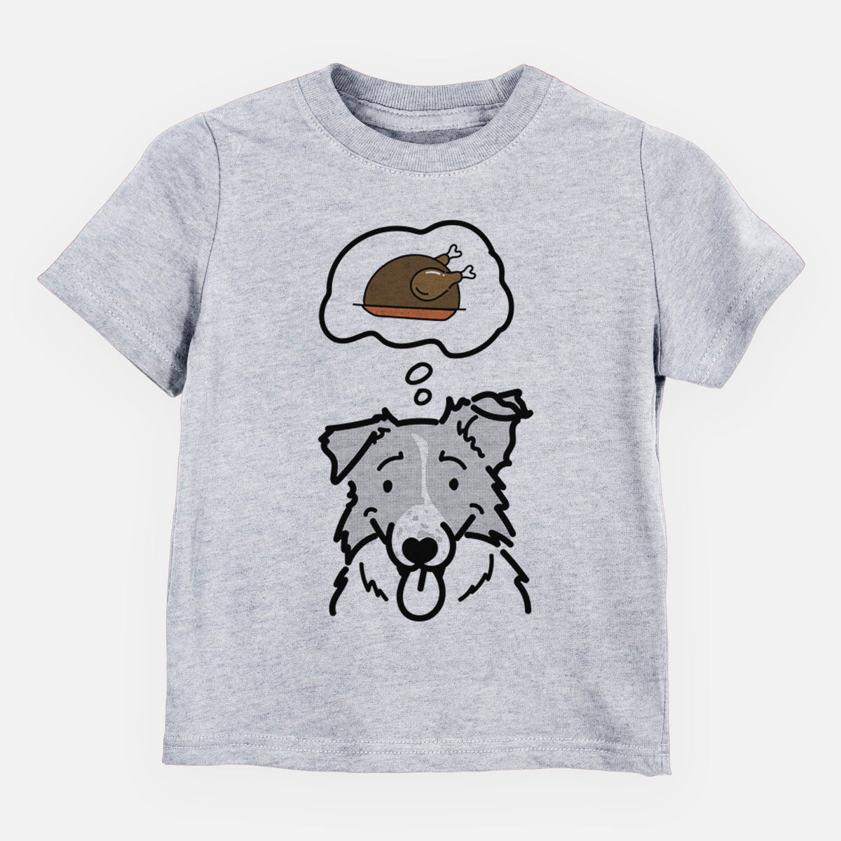 Turkey Thoughts Border Collie - Jam - Kids/Youth/Toddler Shirt