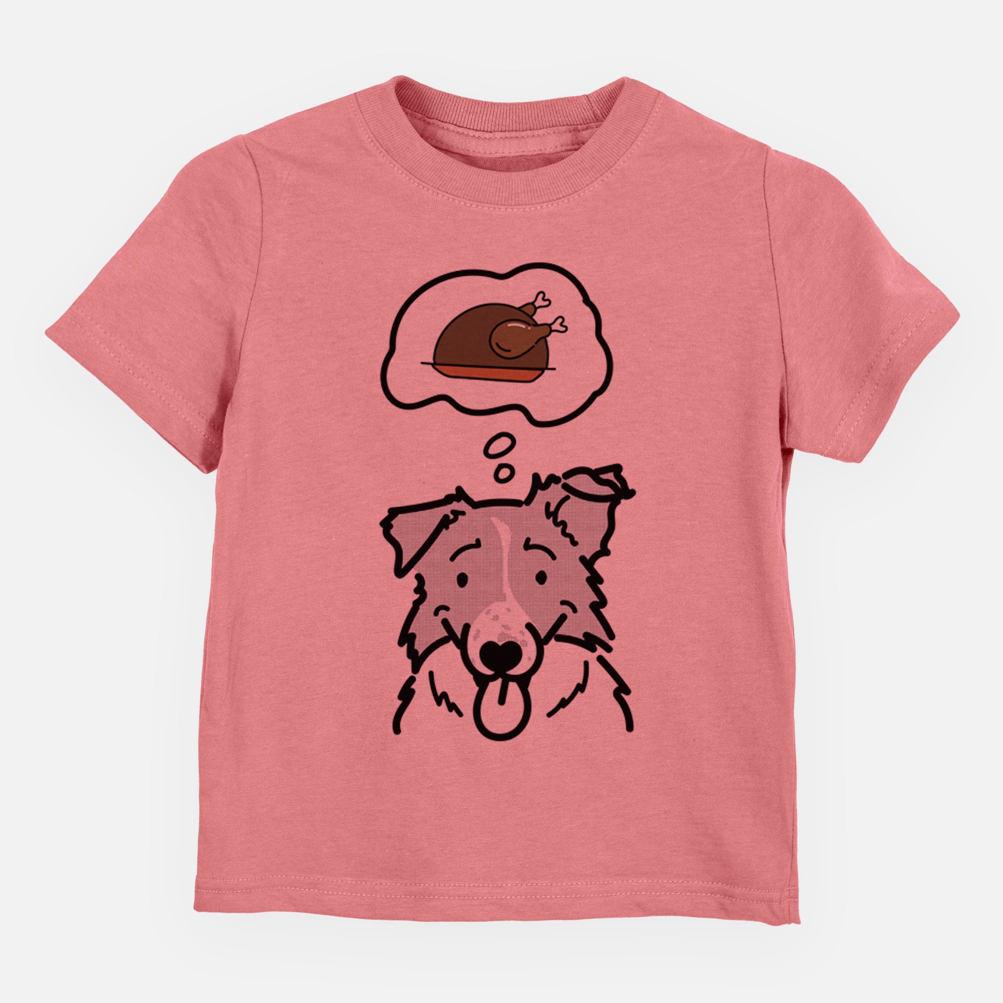 Turkey Thoughts Border Collie - Jam - Kids/Youth/Toddler Shirt